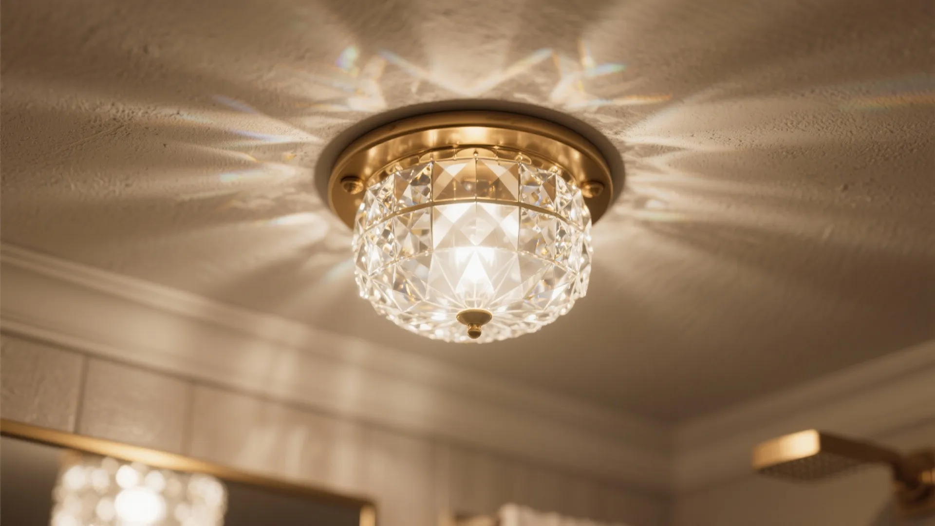 1. Mini crystal flush-mount