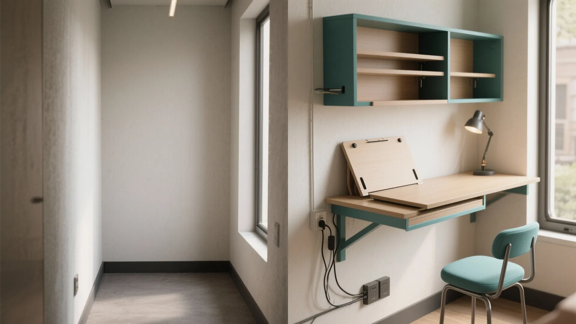 Modular Mini Desks and Fold-away Seating