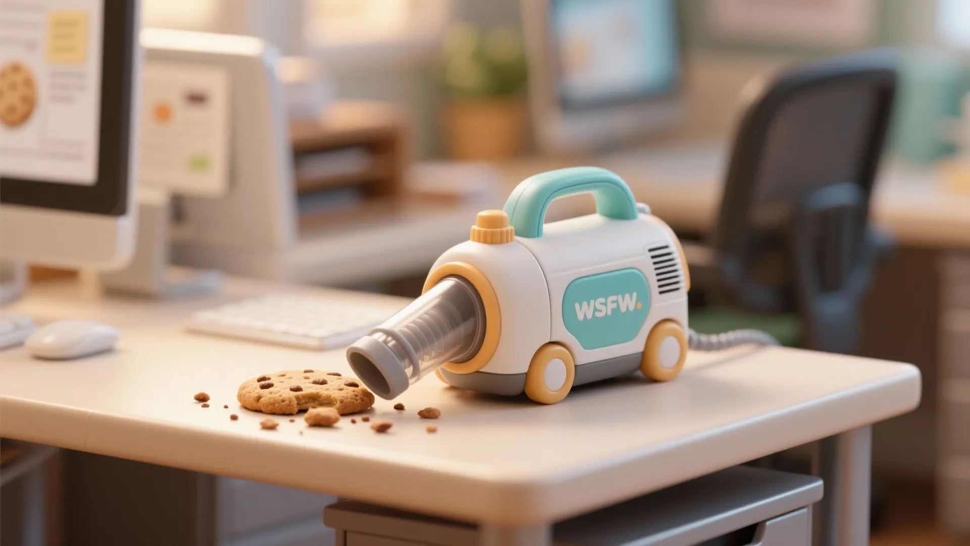 1. Mini Desk Vacuum