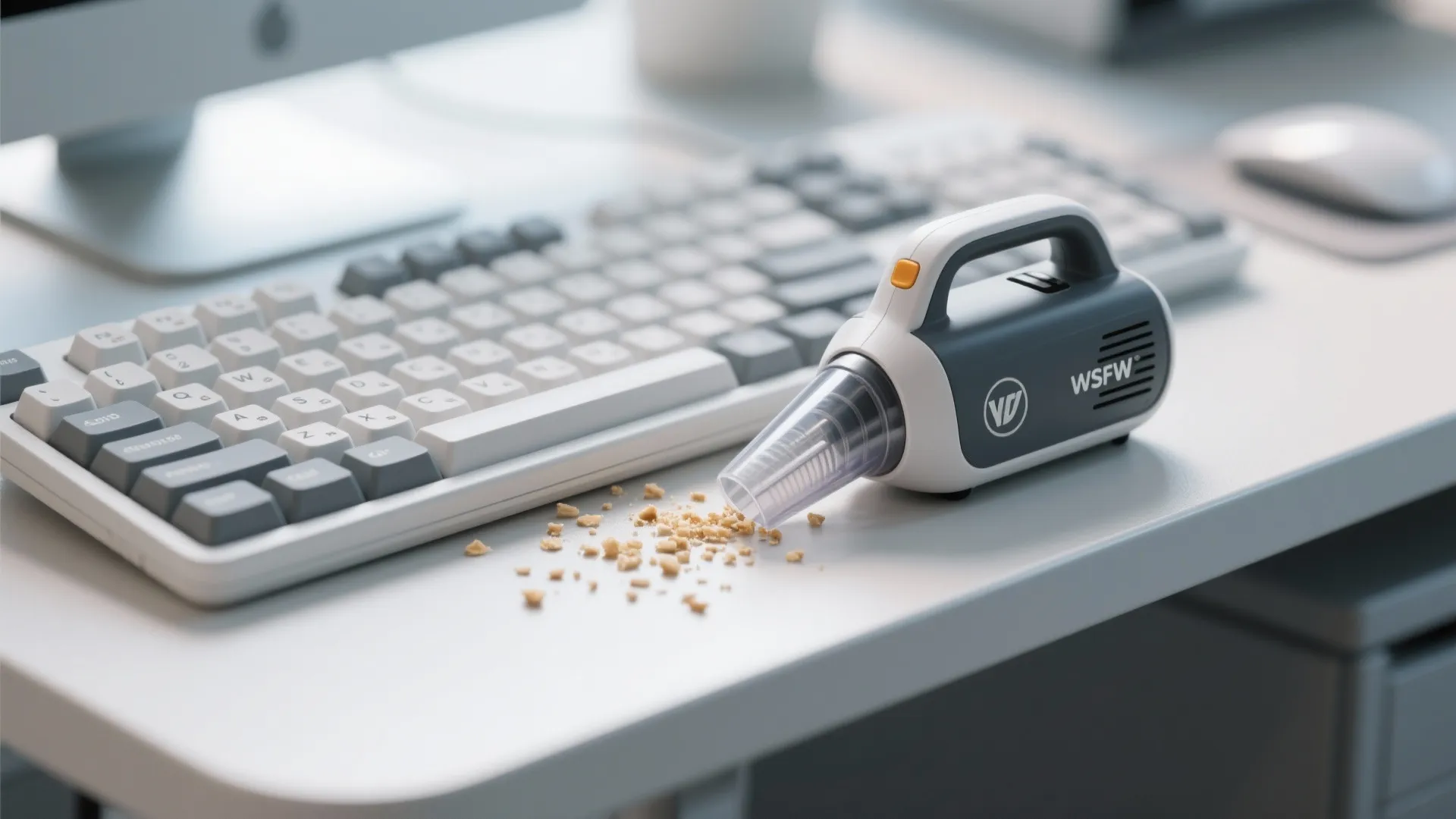 1. Mini Desk Vacuum