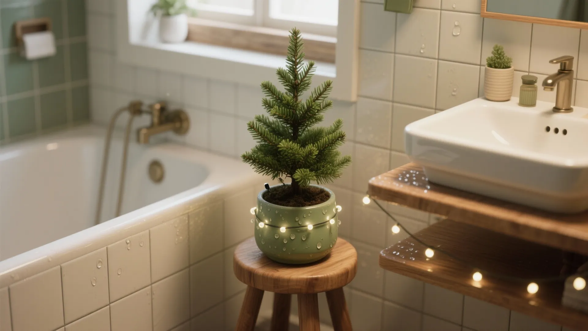 Tips 1: Mini evergreen corner