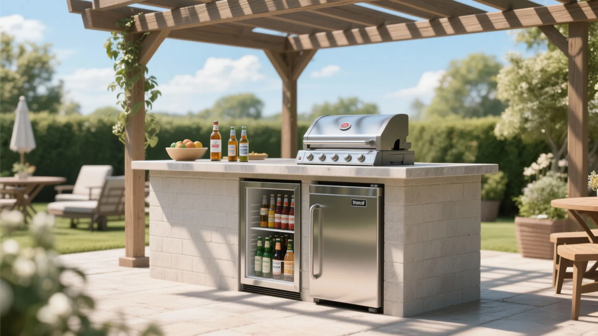 4. Mini Fridge Under the Counter