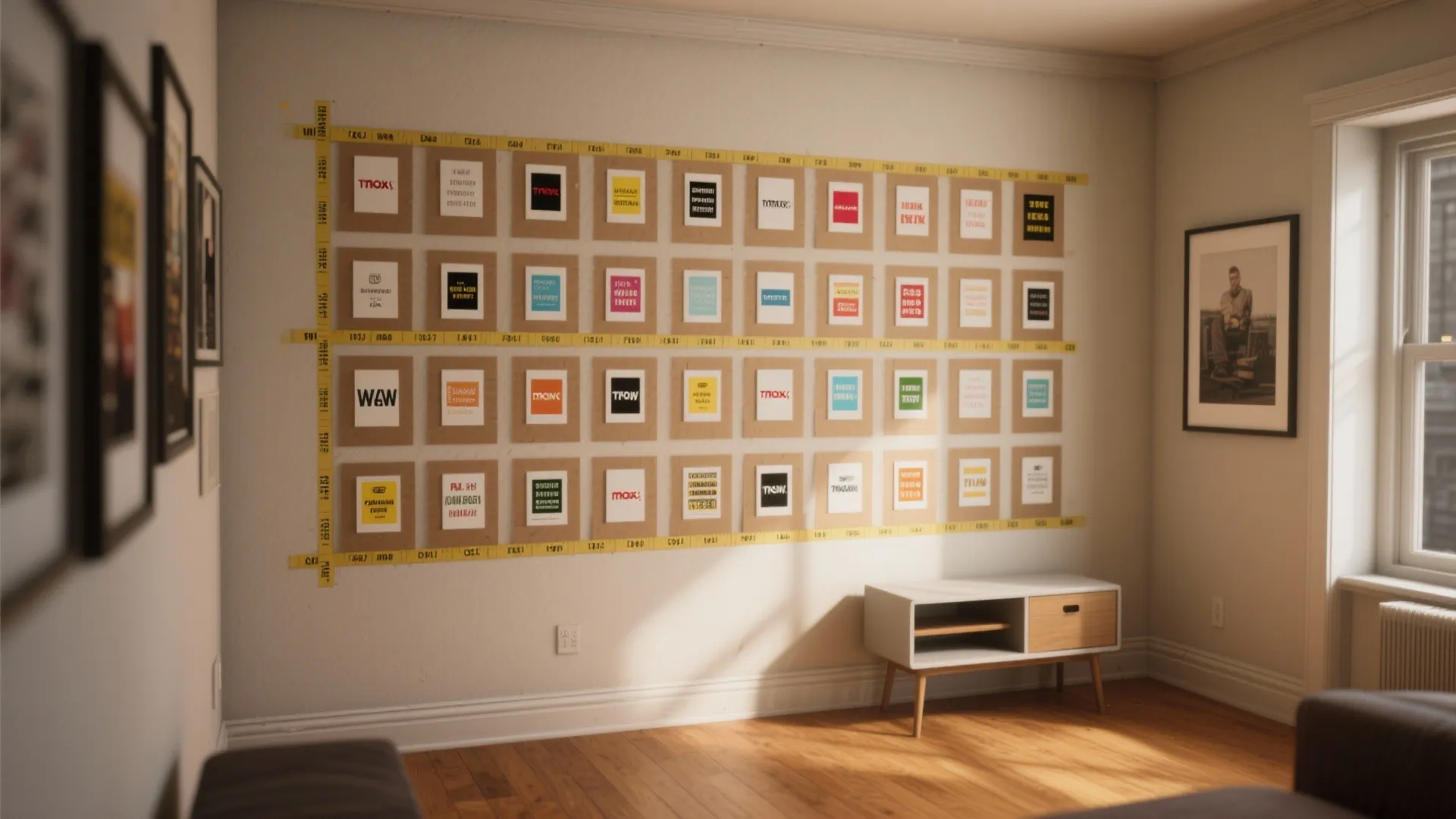 2. Make mini-gallery grids from budget finds