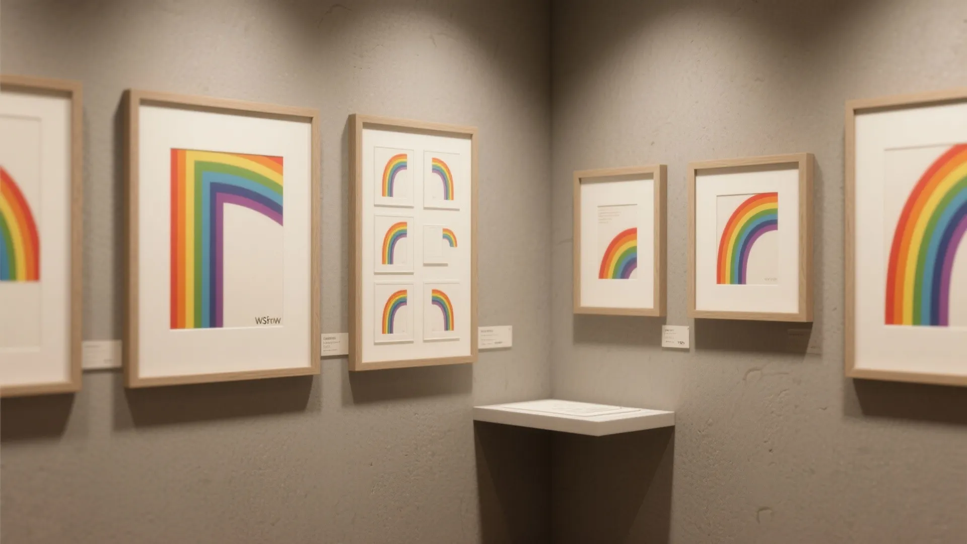 5. Mini Rainbow Gallery Wall