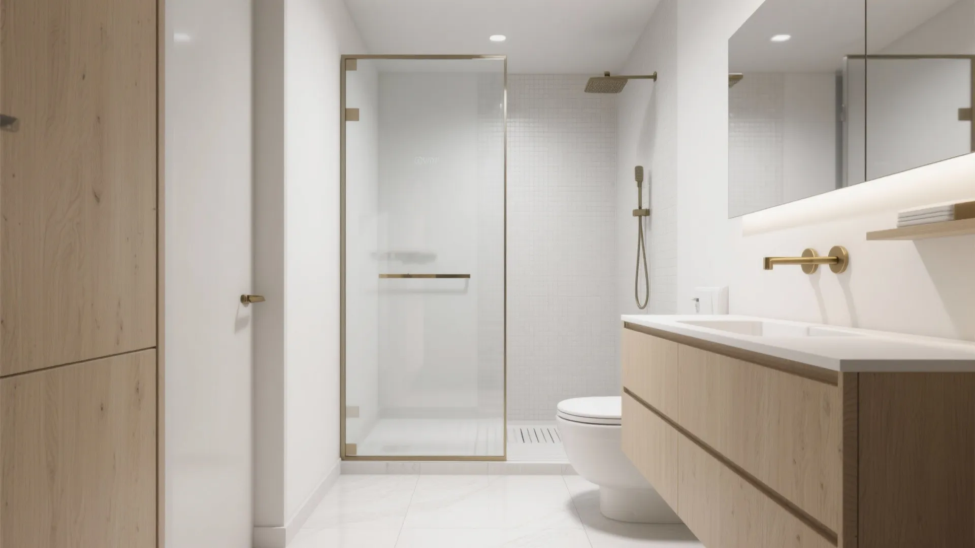 Minimalist Glass Partition: Light, Flow, and Easy Cleaning