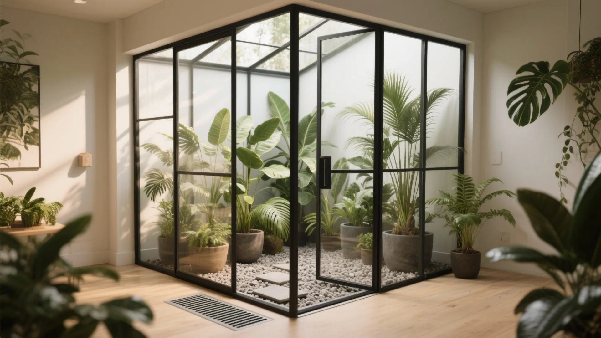 4. Mini Greenhouse Corner