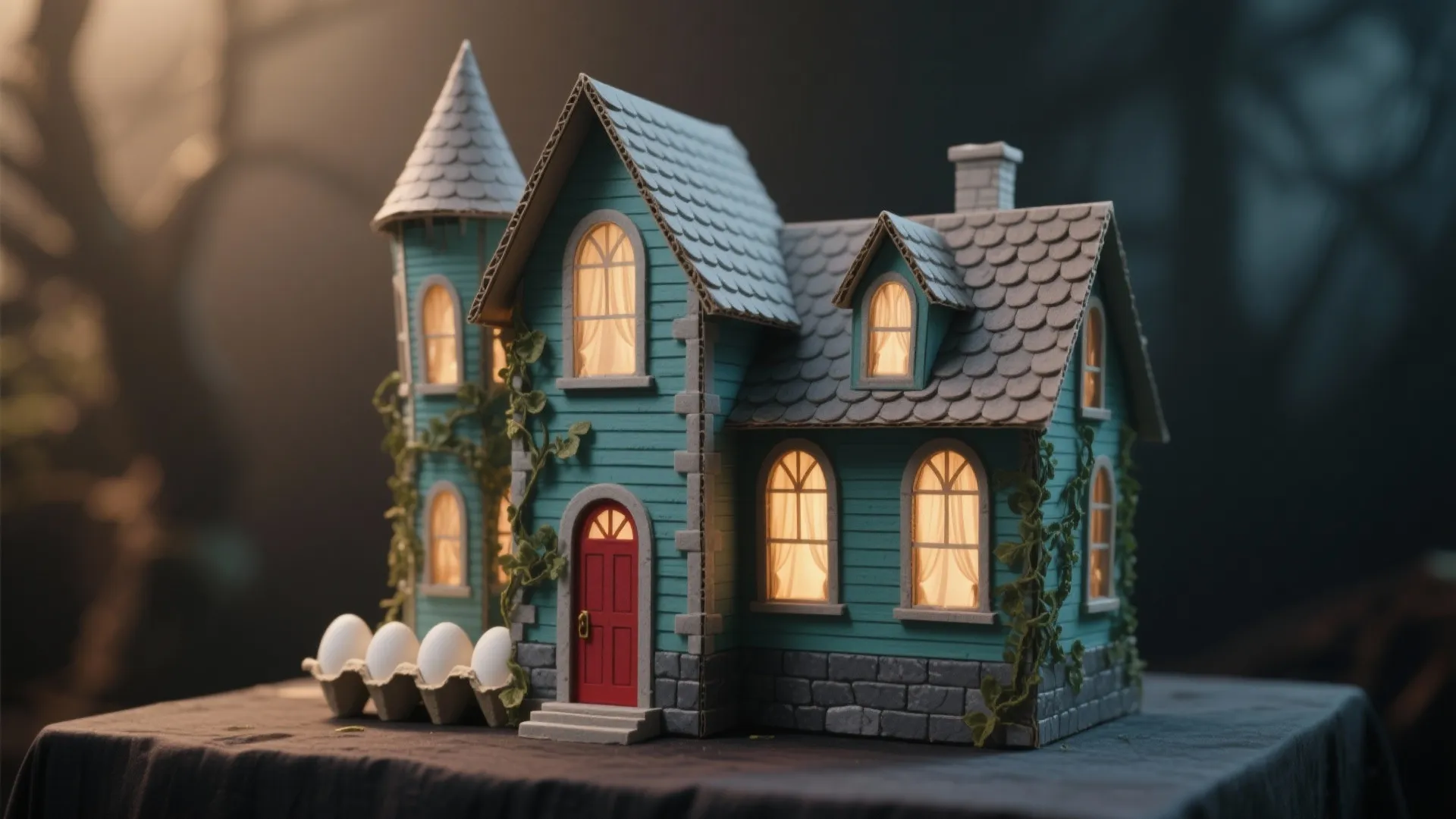 DIY Cardboard Haunted House: Craft a Spooky Mini Mansion: Fast-Track Guide to Building a Cardboard Haunted House in 1 Hour