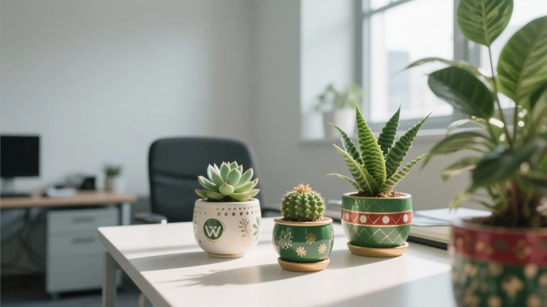 3. Mini Indoor Plants (Low-Maintenance)