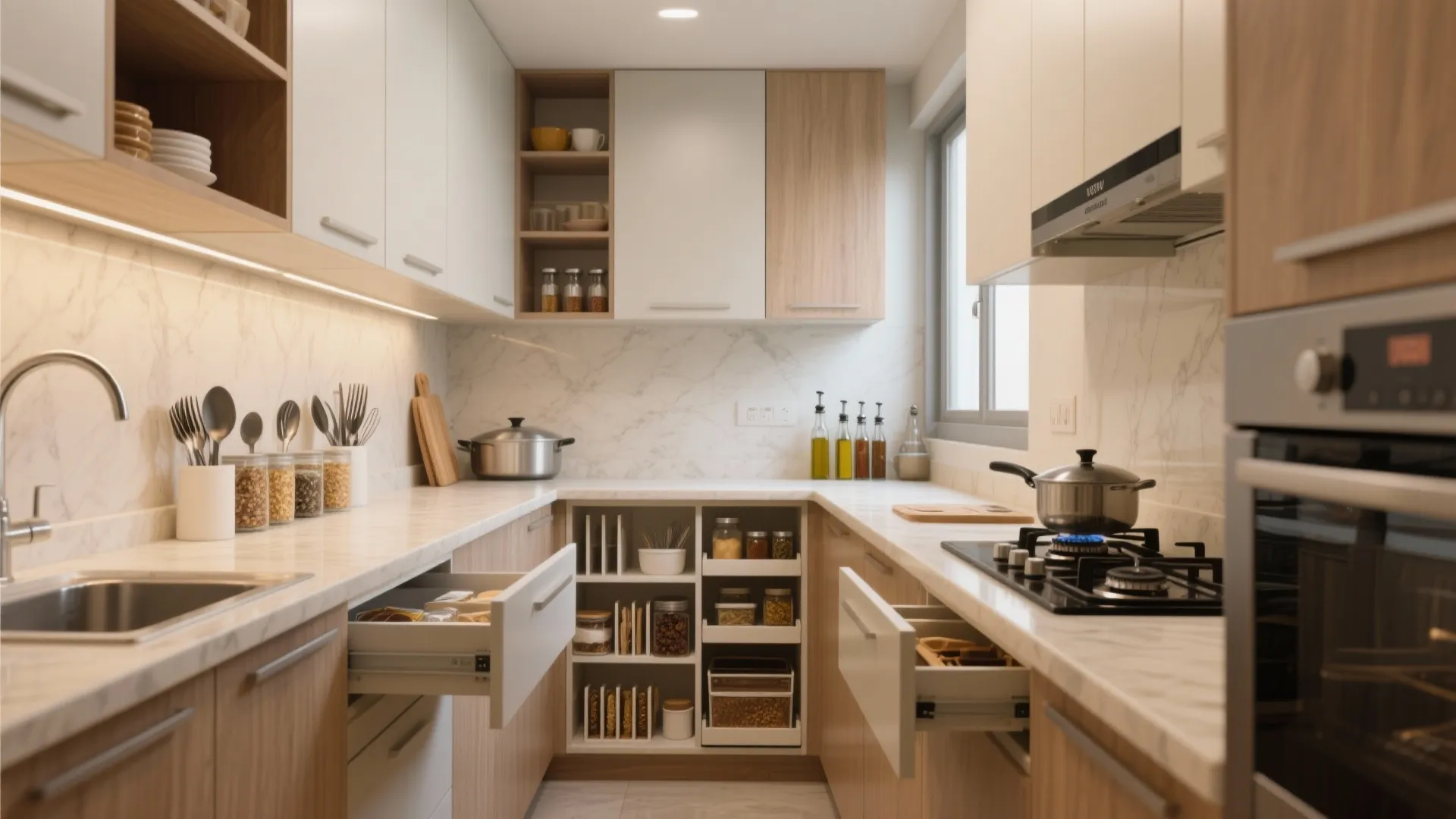 Minimalist Kitchen Storage That Works Hard