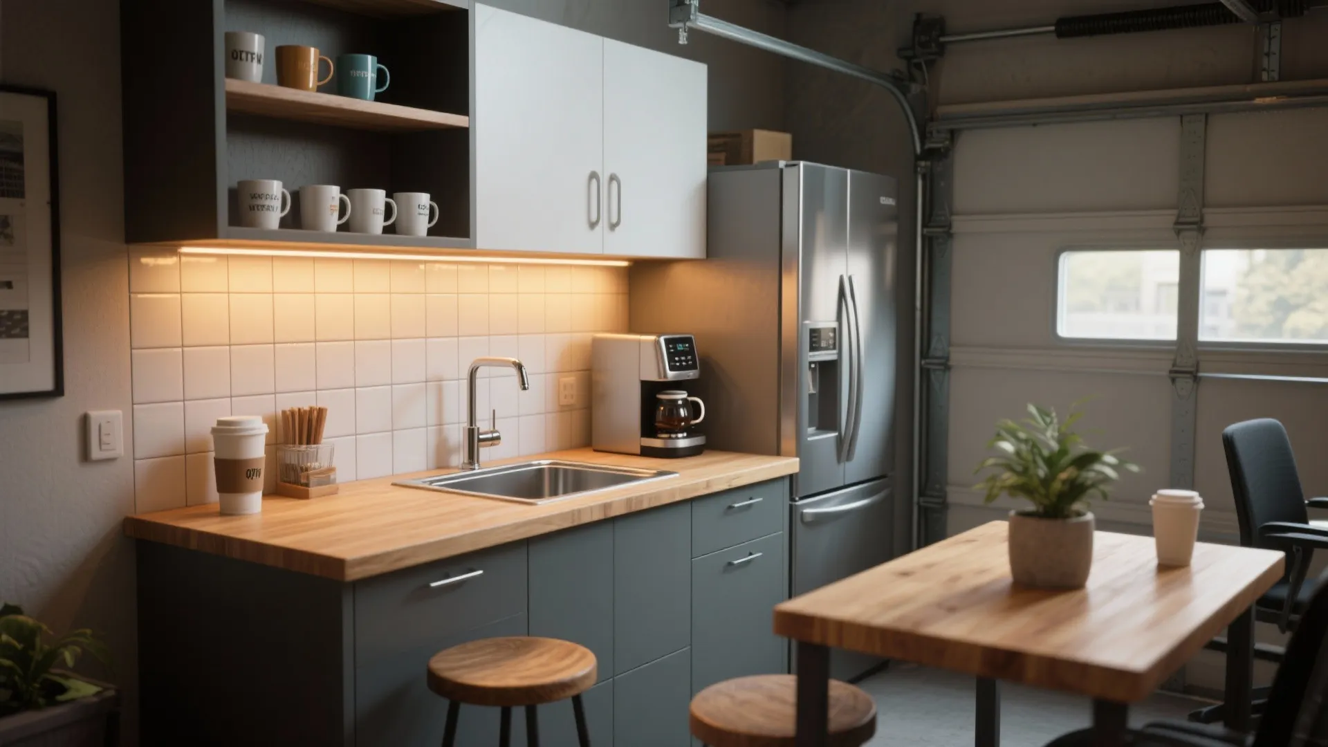 4. Mini Kitchenette and Coffee Nook