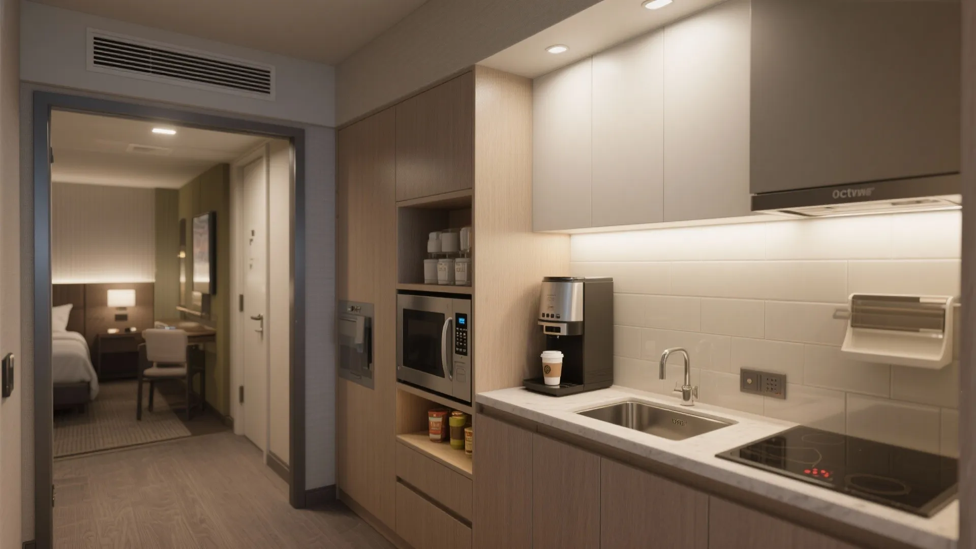 4. Smart mini-kitchens and beverage nooks