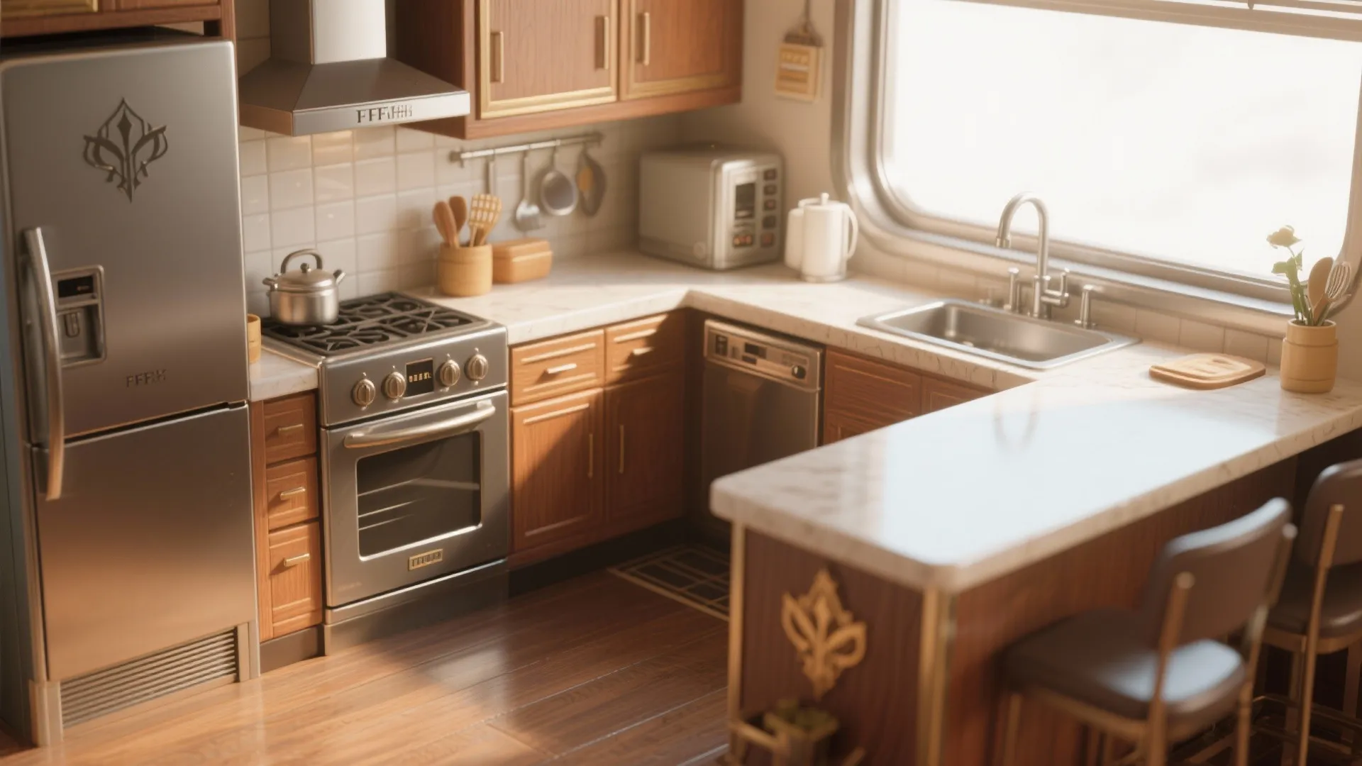 9. Mini kitchens with style