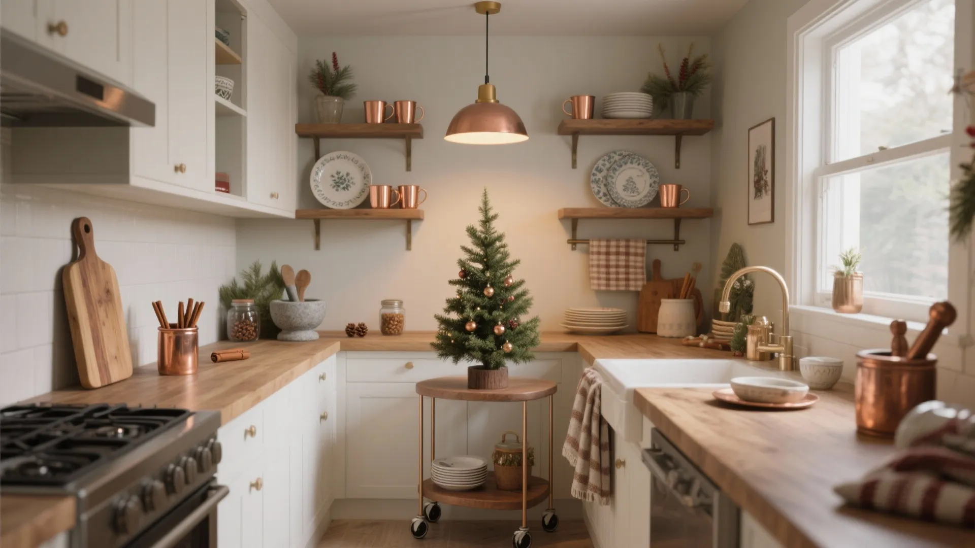 5 Christmas Kitchen Decorating Ideas: Festive, functional, and budget-friendly kitchen decor ideas I use with clients