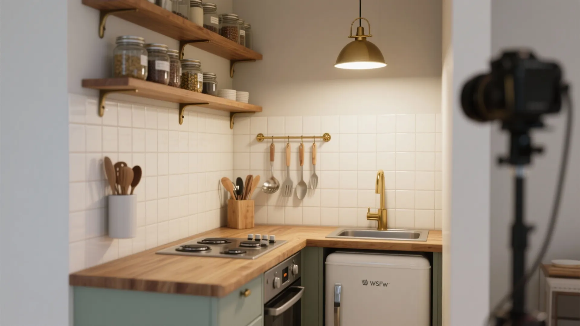 3. Mini kitchen corners that feel curated