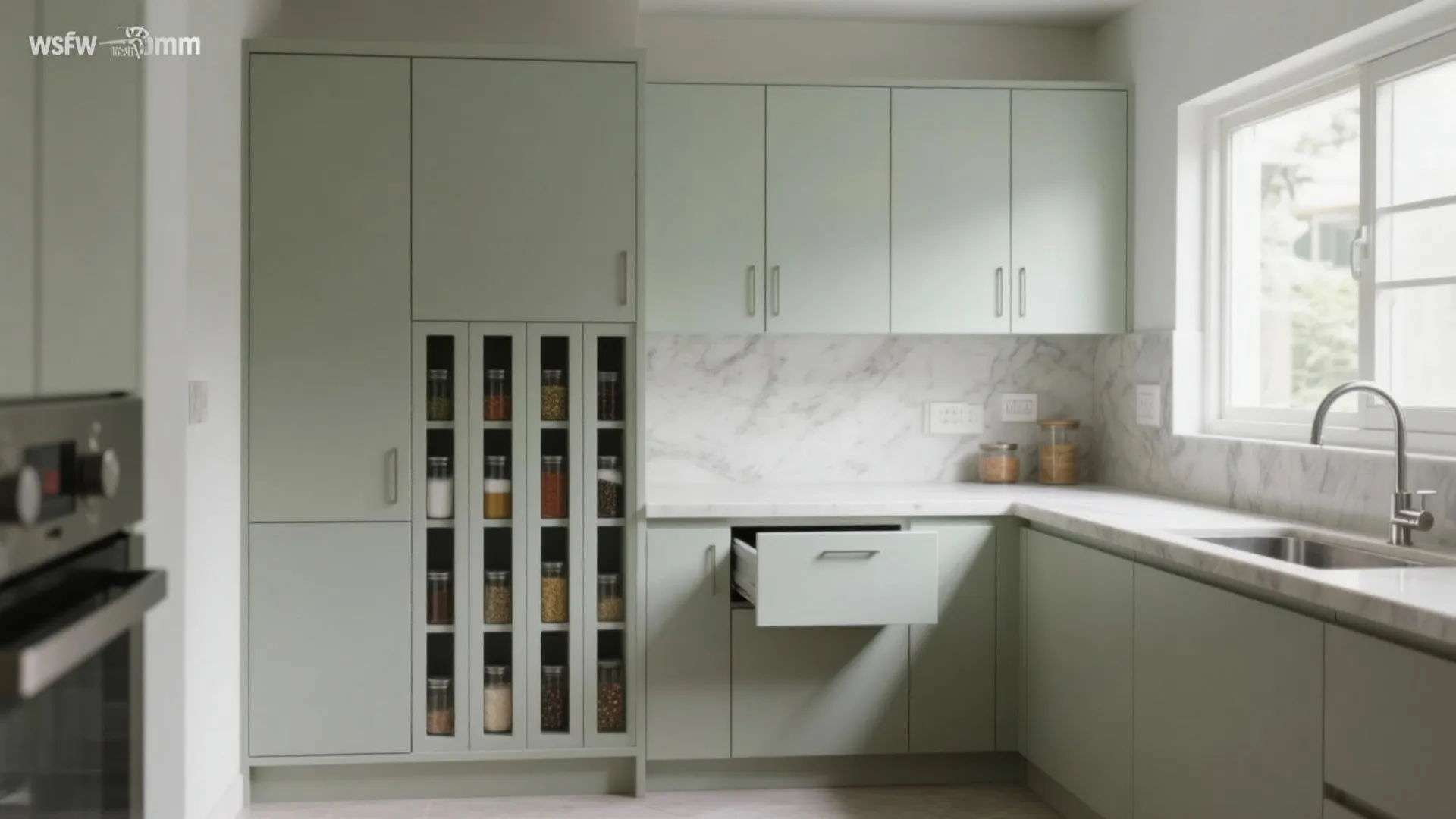Minimalist kitchen storage
