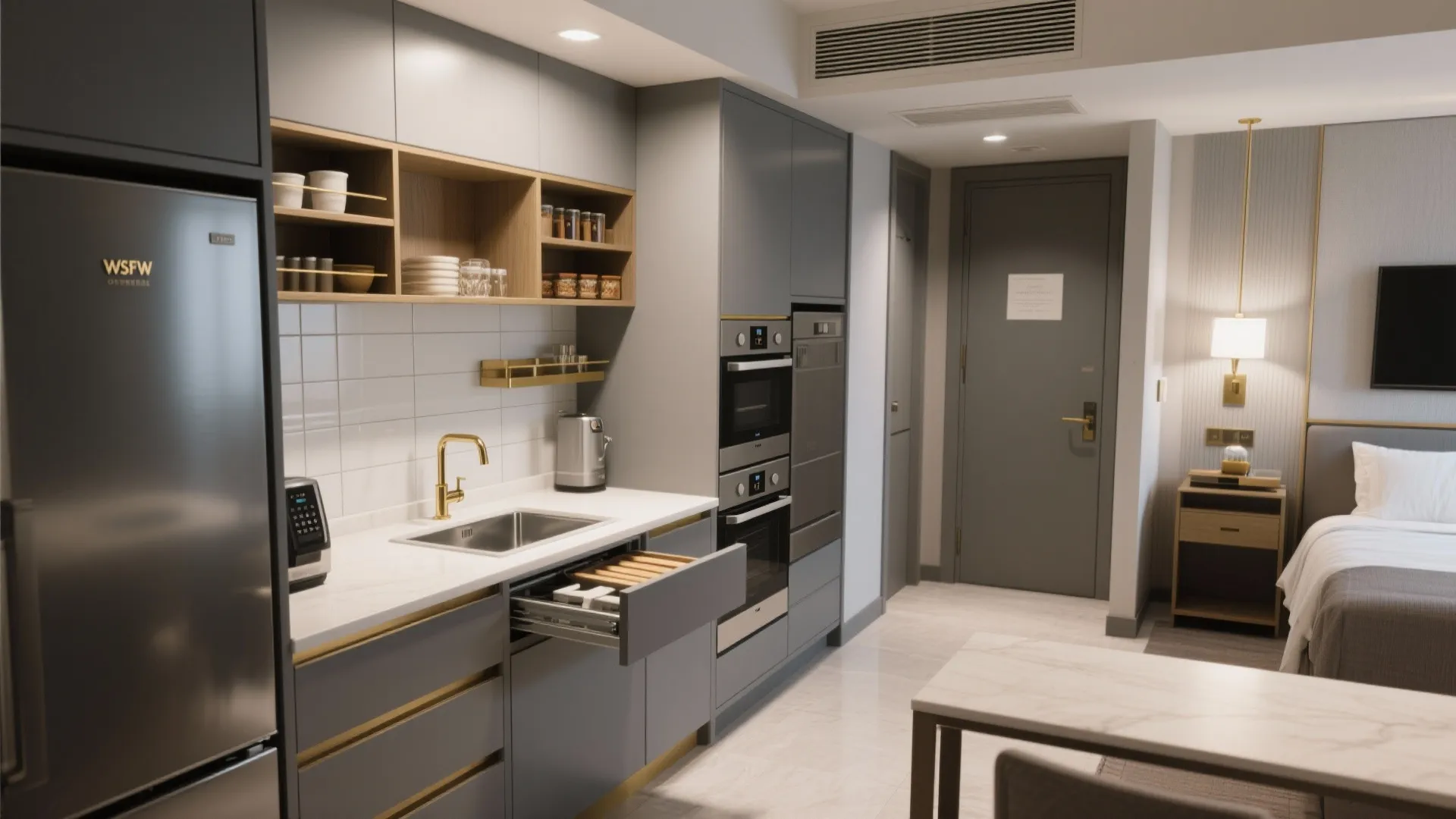4. Mini-Kitchens with Full Service Feel