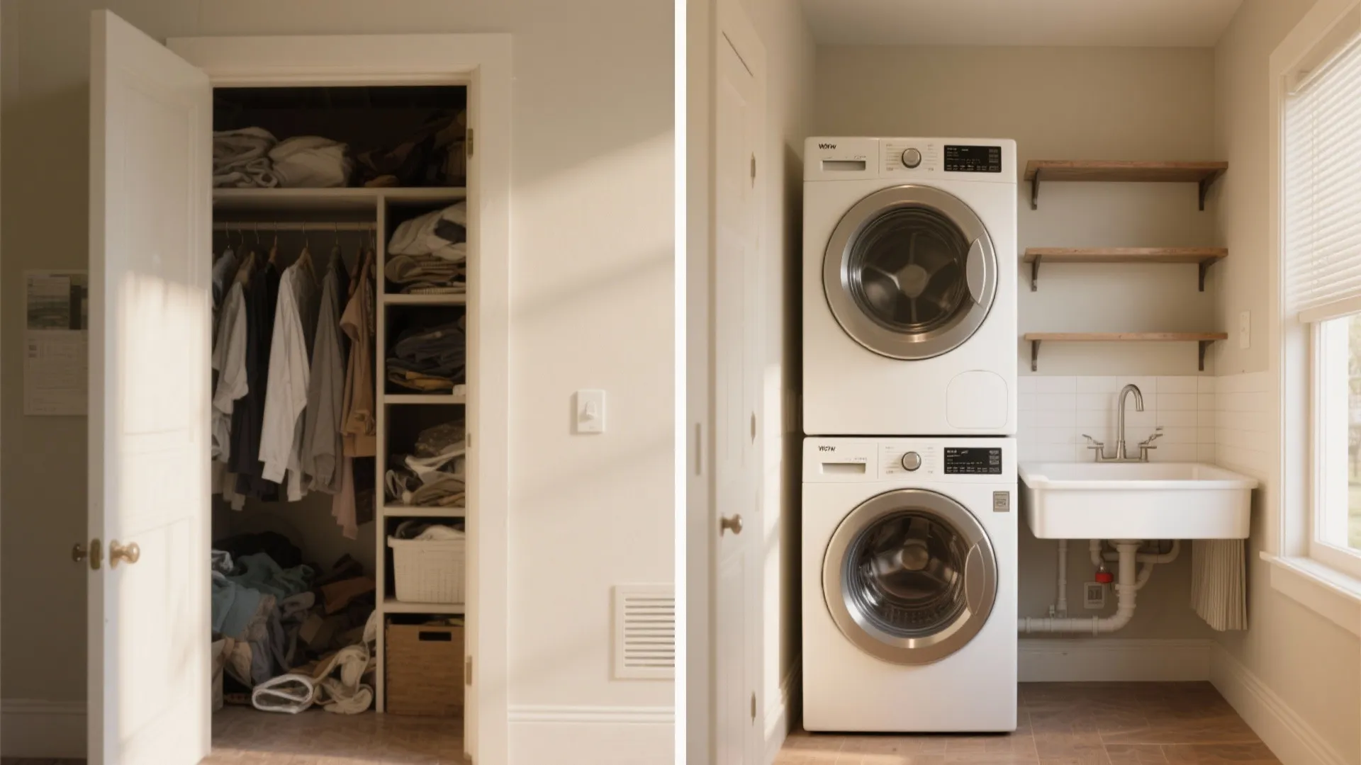 5. Treat the Closet Like a Mini-Laundry Room
