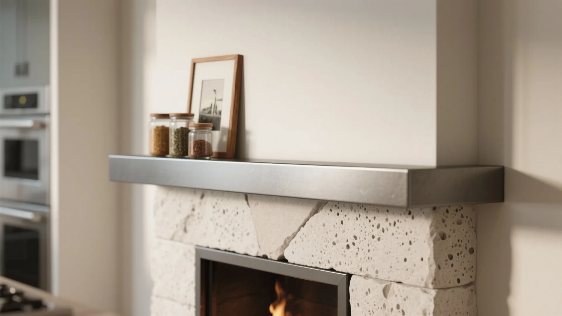 Mini Mantel with Mixed Materials