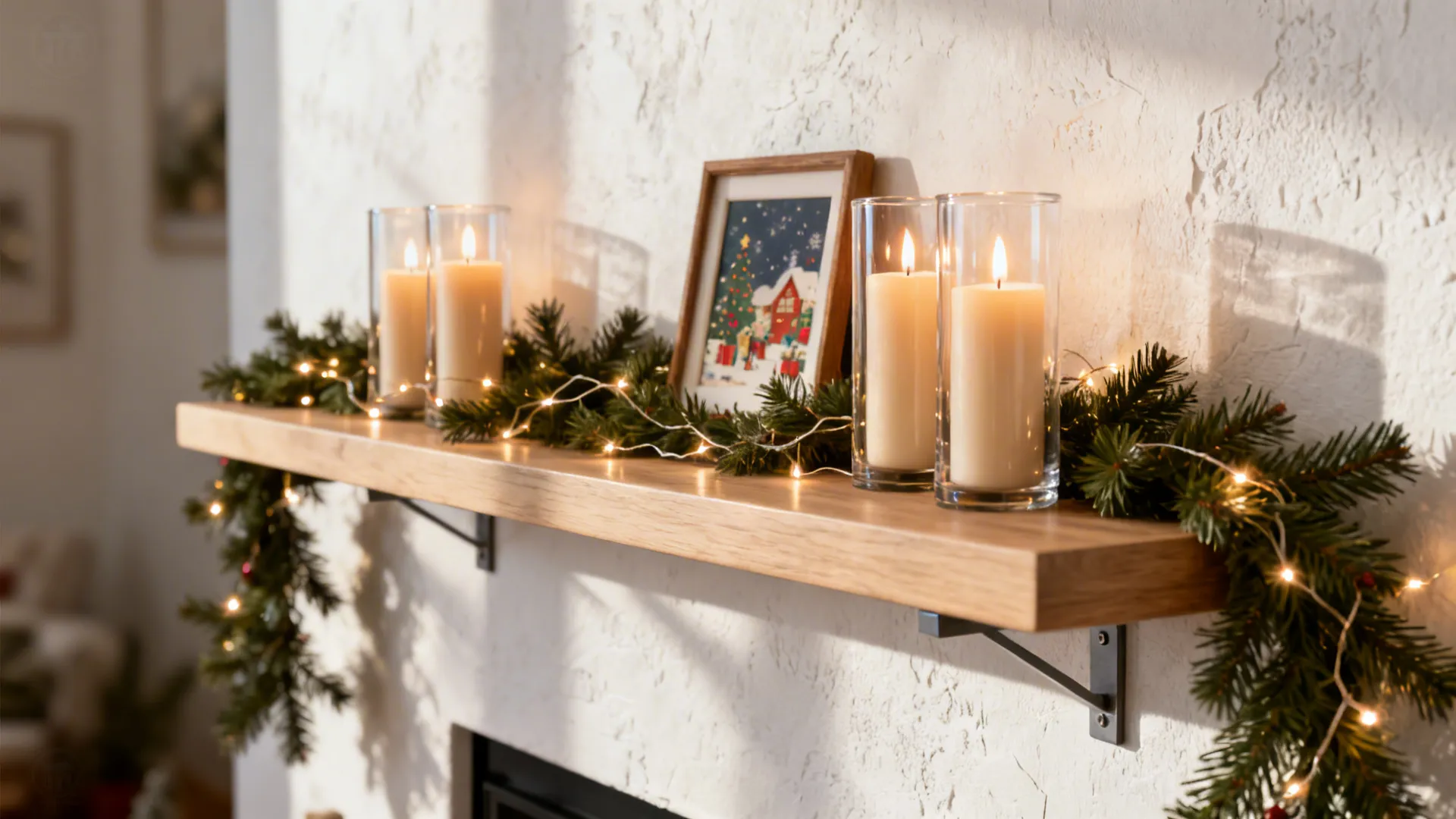 1. Miniature Mantel Wall Shelf