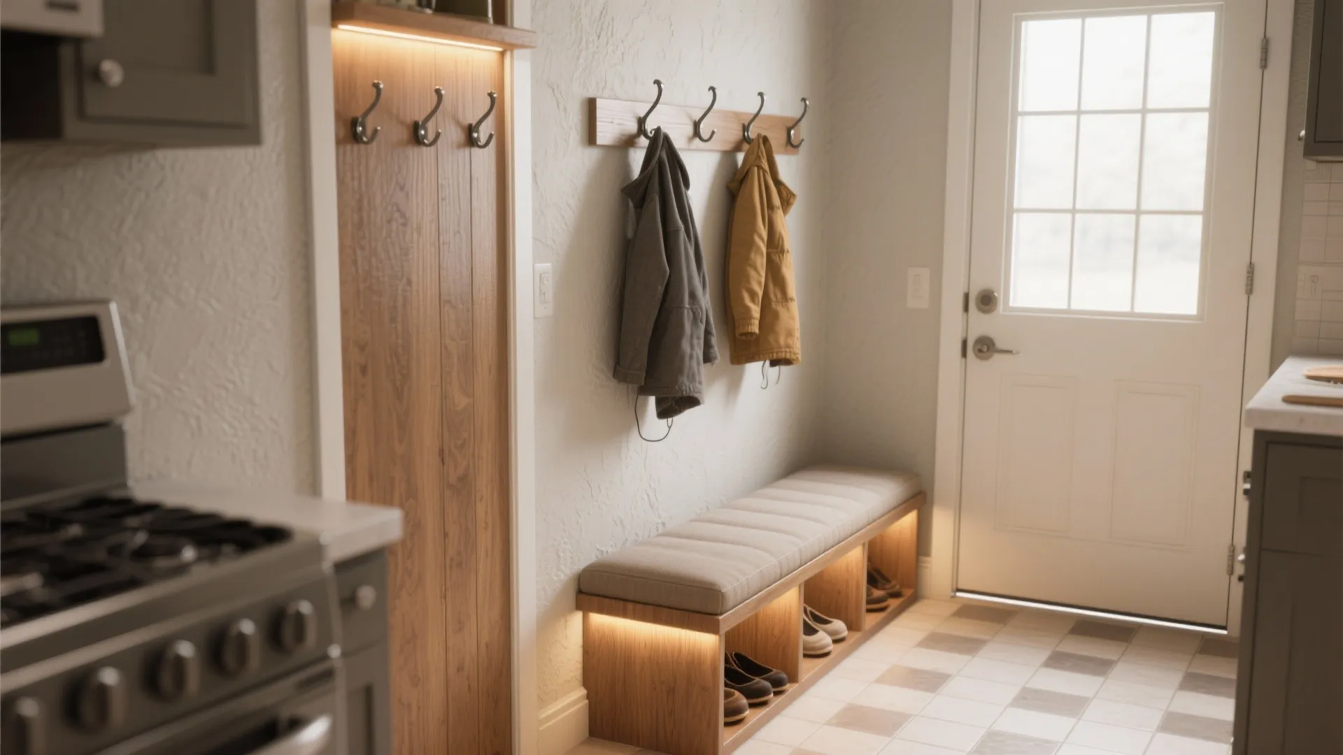 1. Make a Mini-Mudroom at the Back Door
