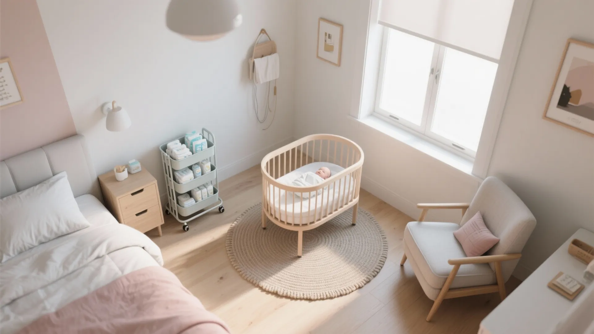 Safe Sleep-First Mini Nursery (Even in Your Bedroom)