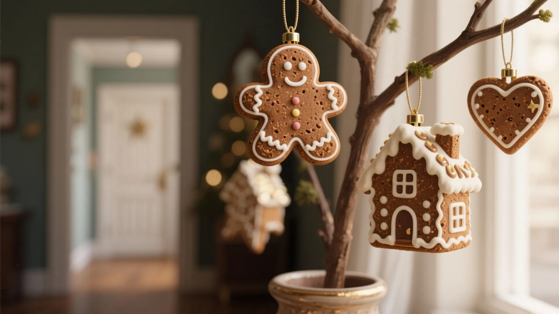 1. Mini Gingerbread Ornaments