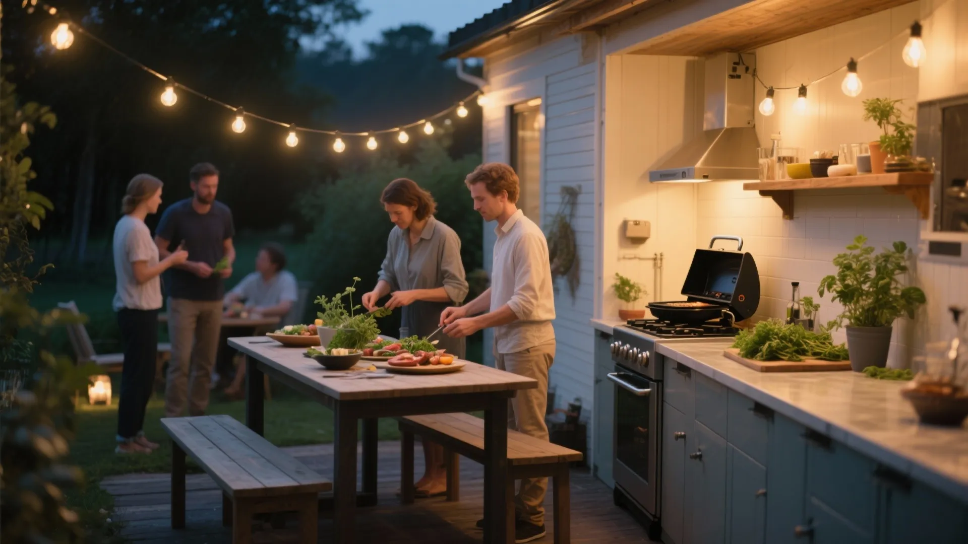 Tip 5: Mini outdoor kitchens