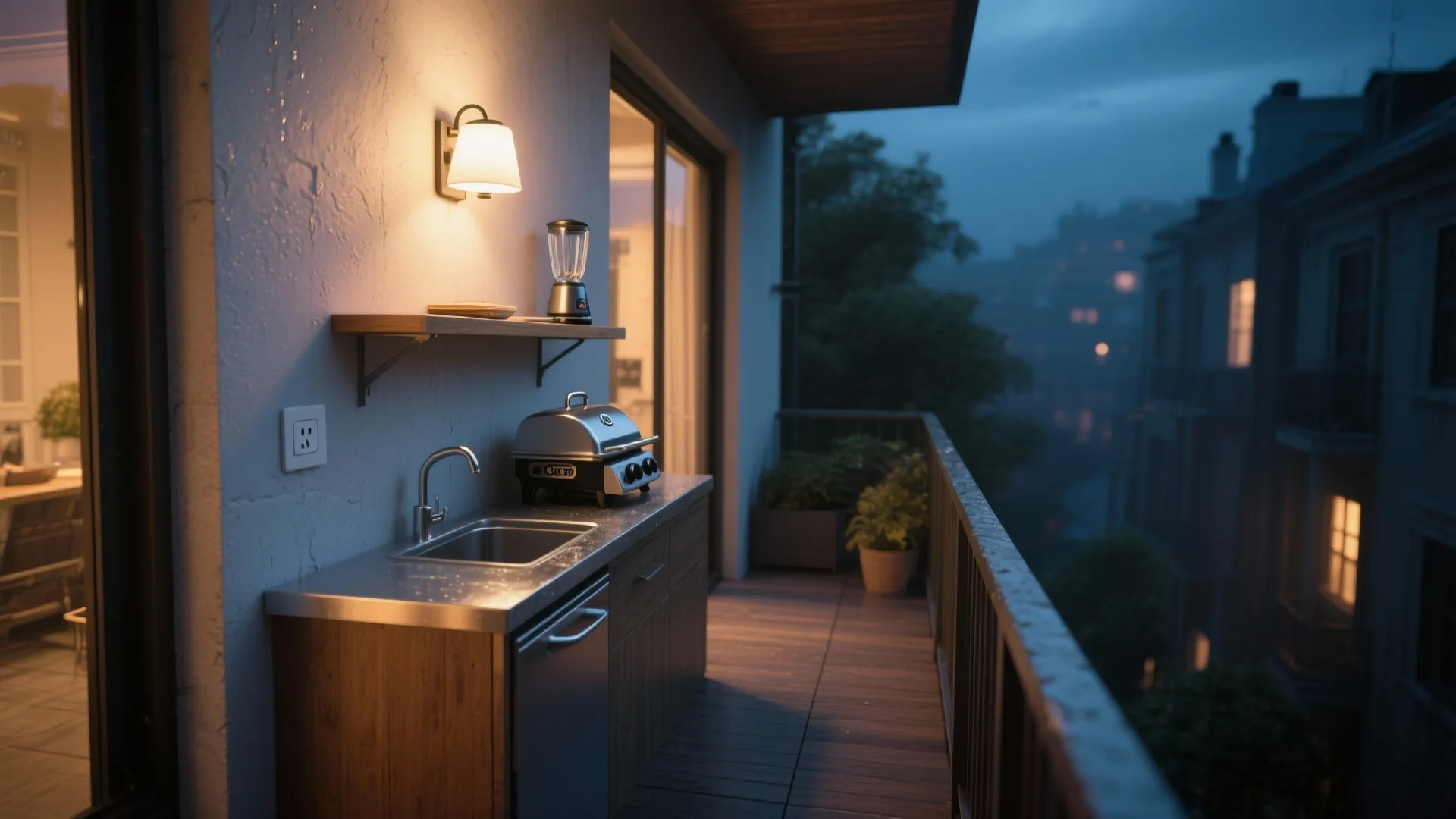 2. Create a Mini Outdoor Kitchen Hub