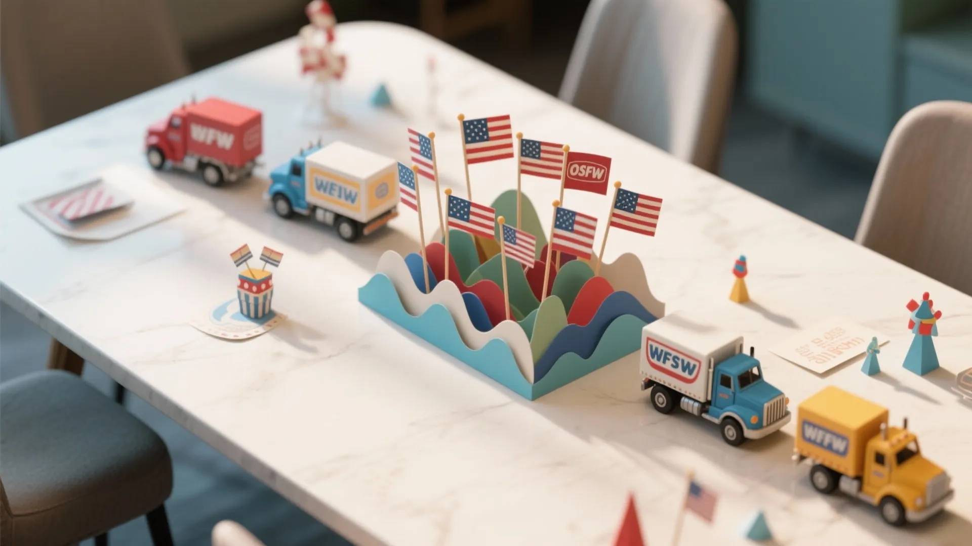 5. Mini Parade Tabletop Scene (Centerpiece)