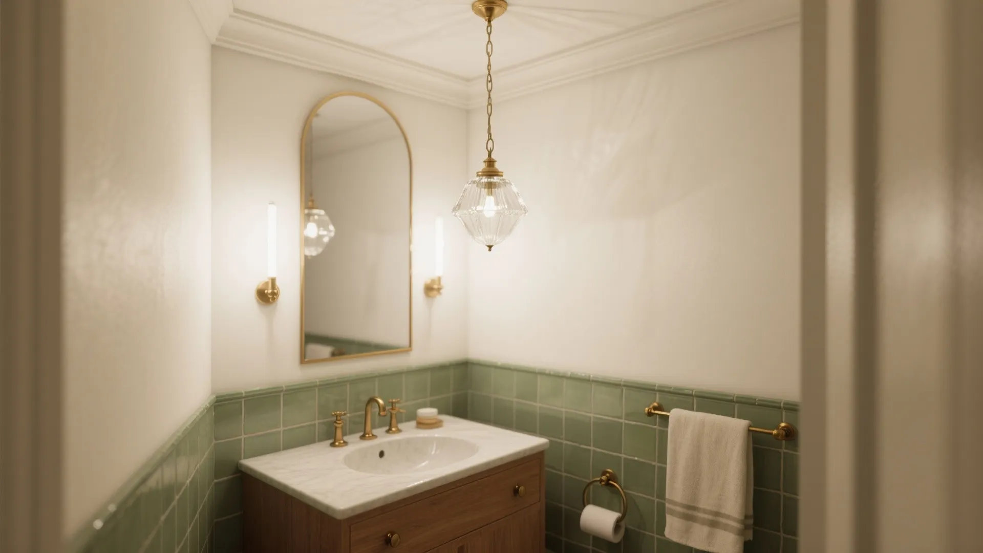 Mini pendant or micro chandelier as a jewel