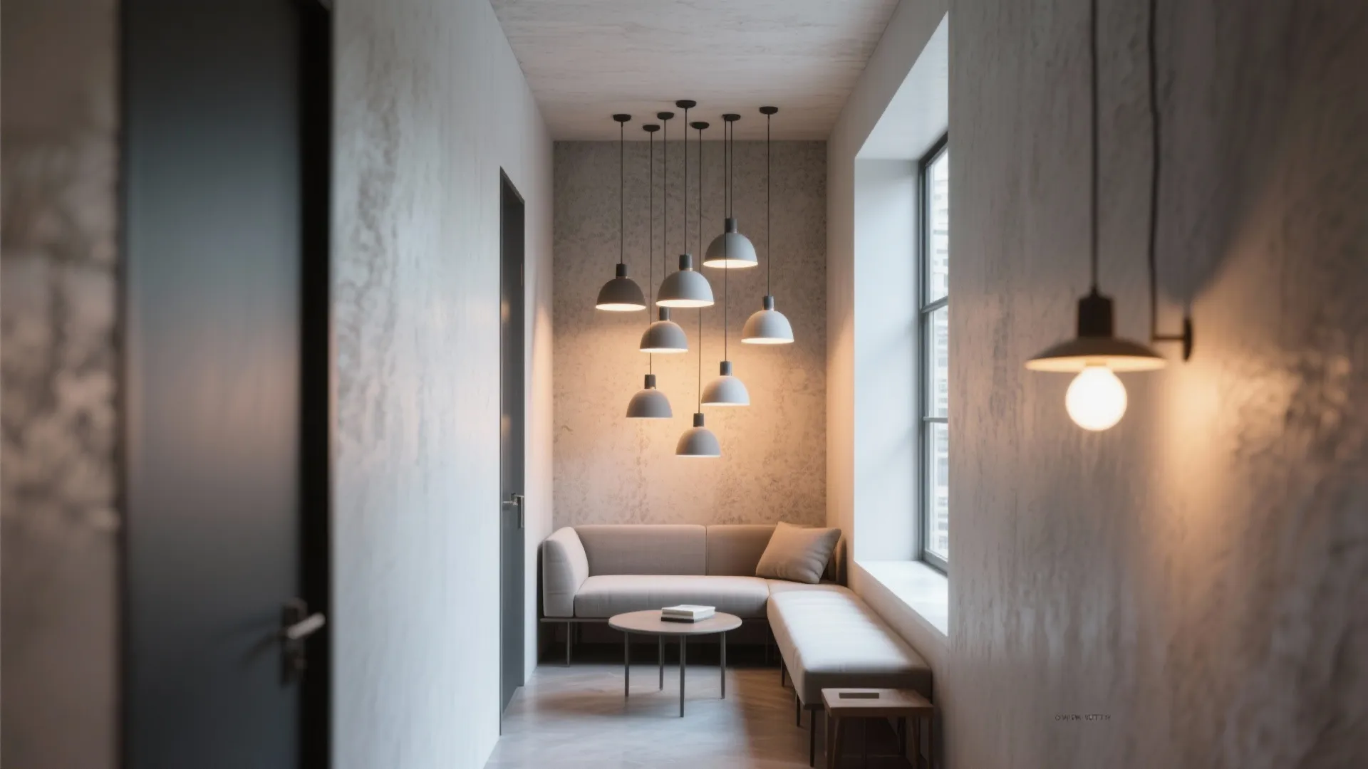 2. Compact chandeliers or mini pendants