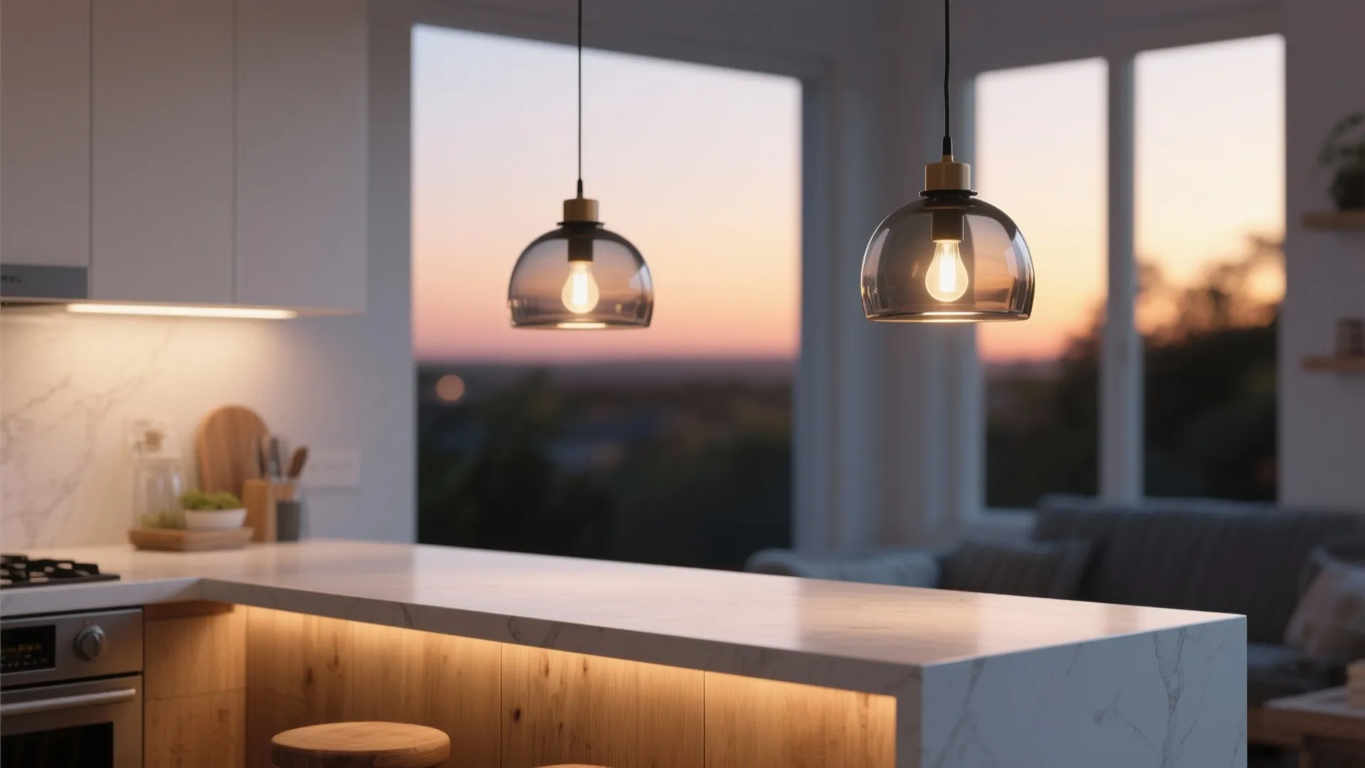 3) Statement mini-pendants that double as decor