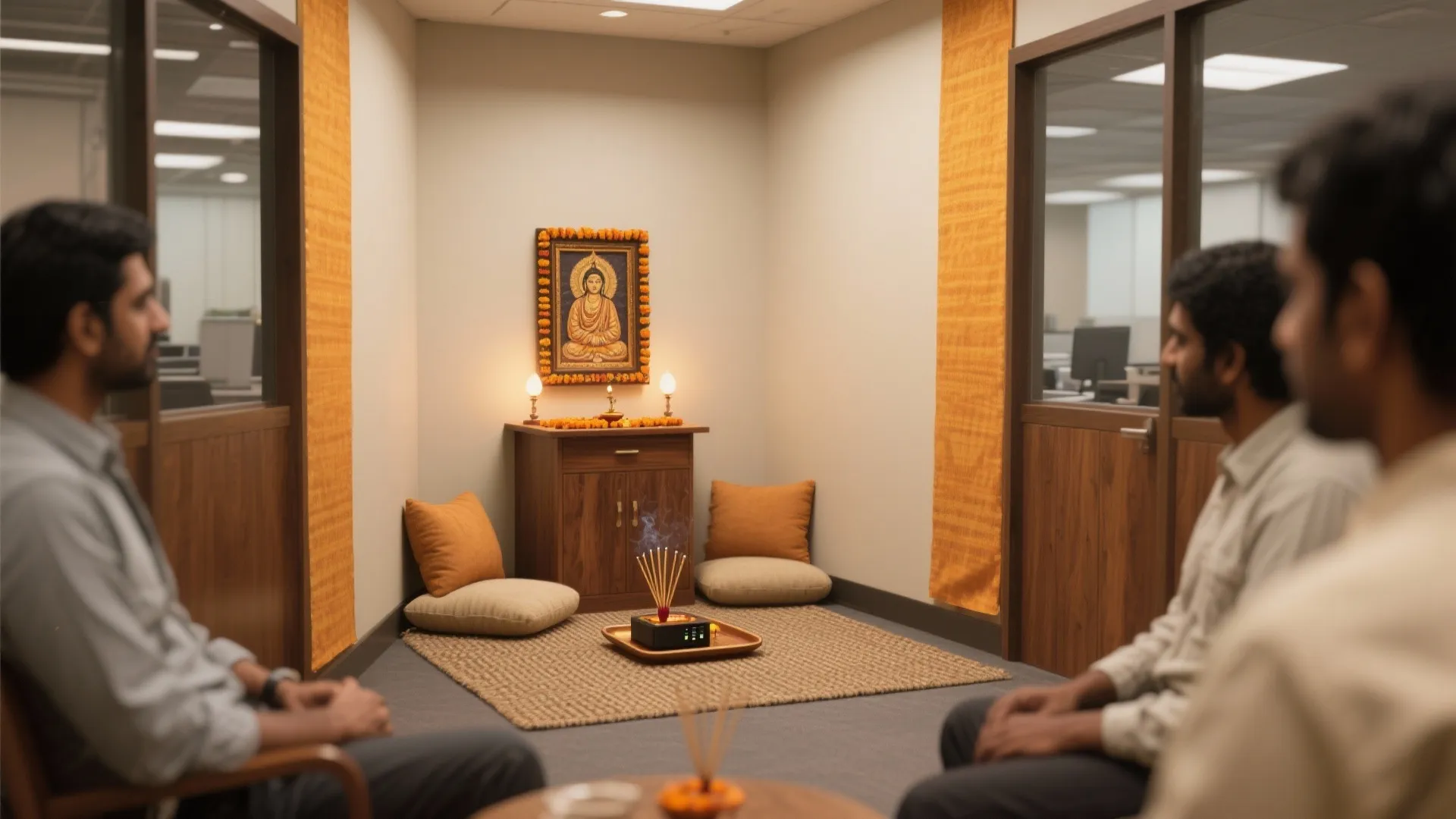 4. Mini puja corner and cultural moments