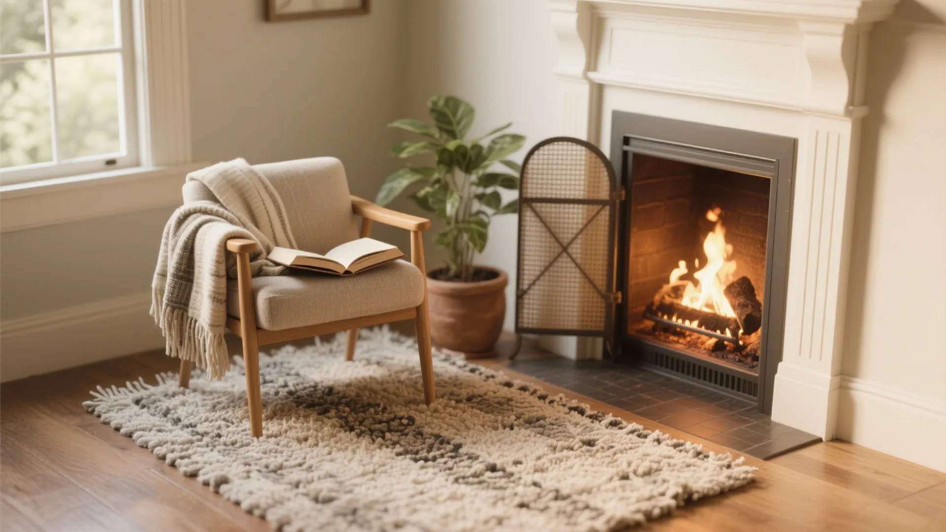 5. Create a Mini-Nook: Texture, Rugs, and Screens