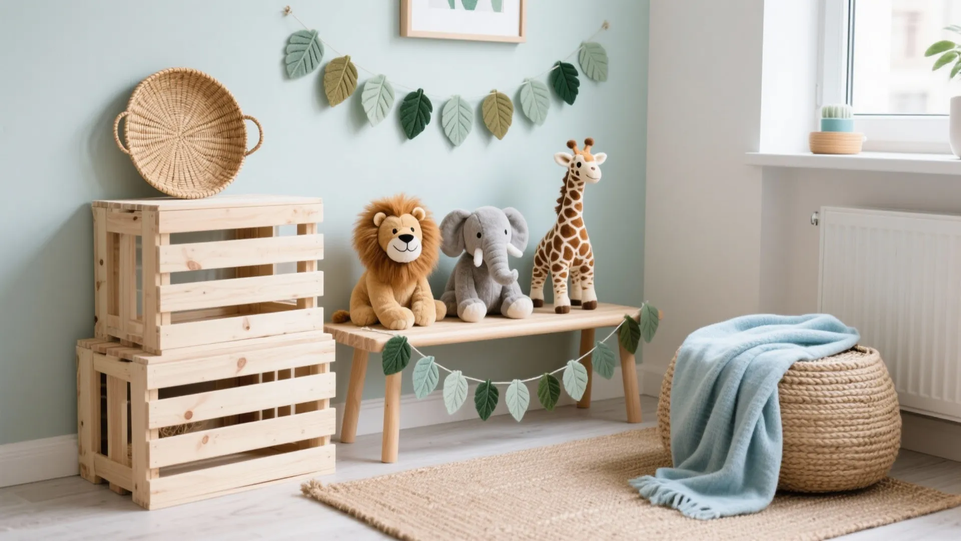 Mini Safari Corner with Wood and Felt