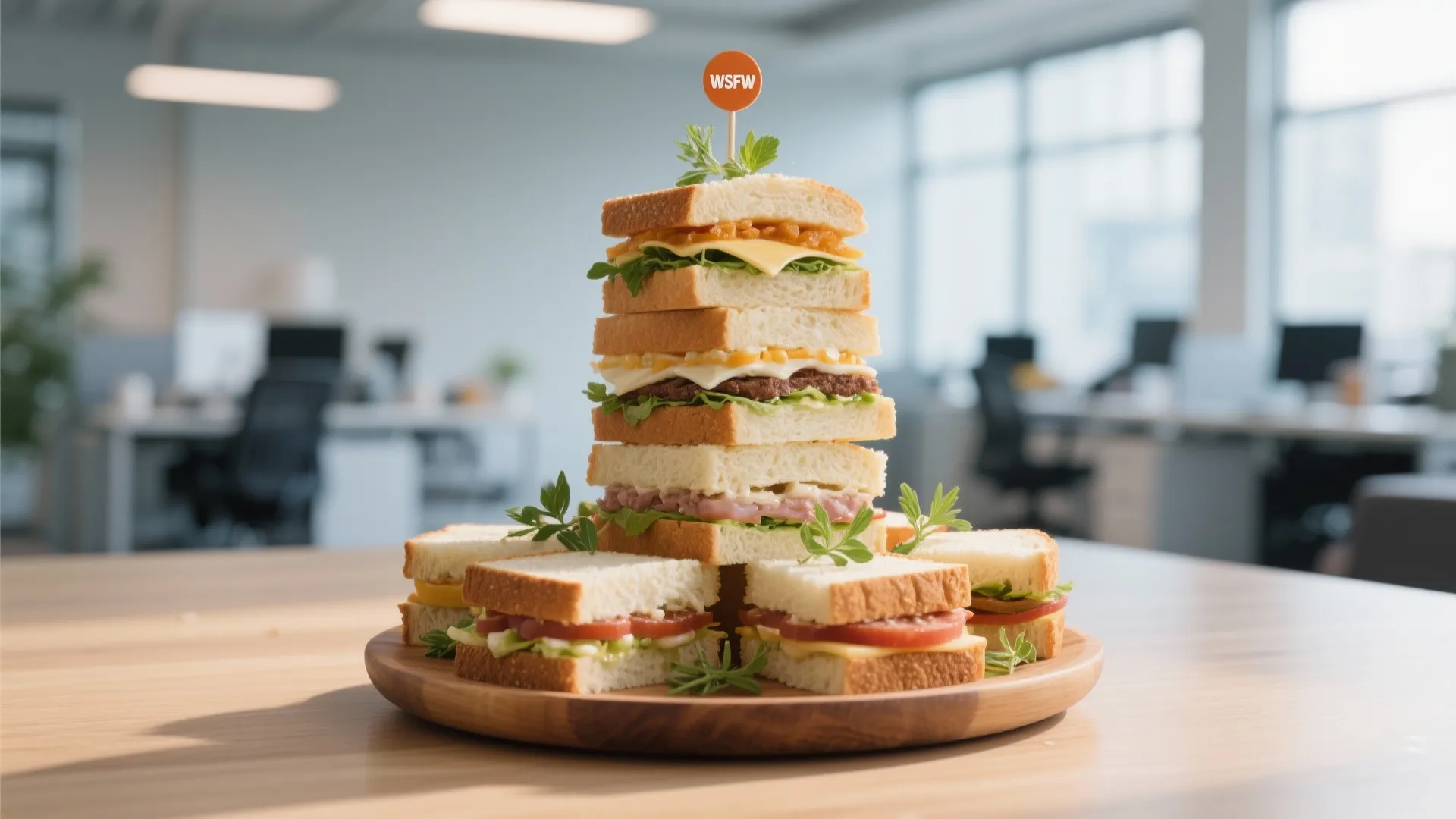 1. Mini Sandwich Towers