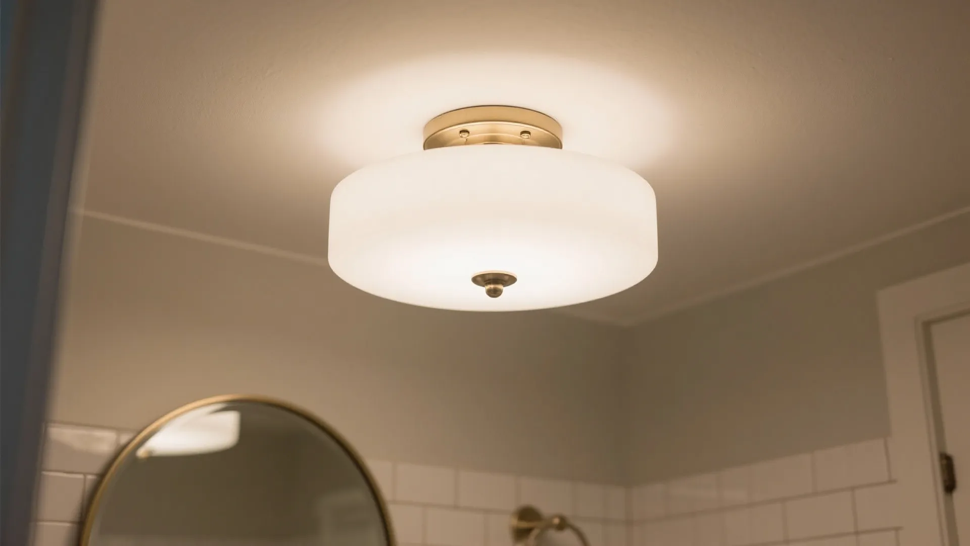 Mini Semi-Flush with Diffuser