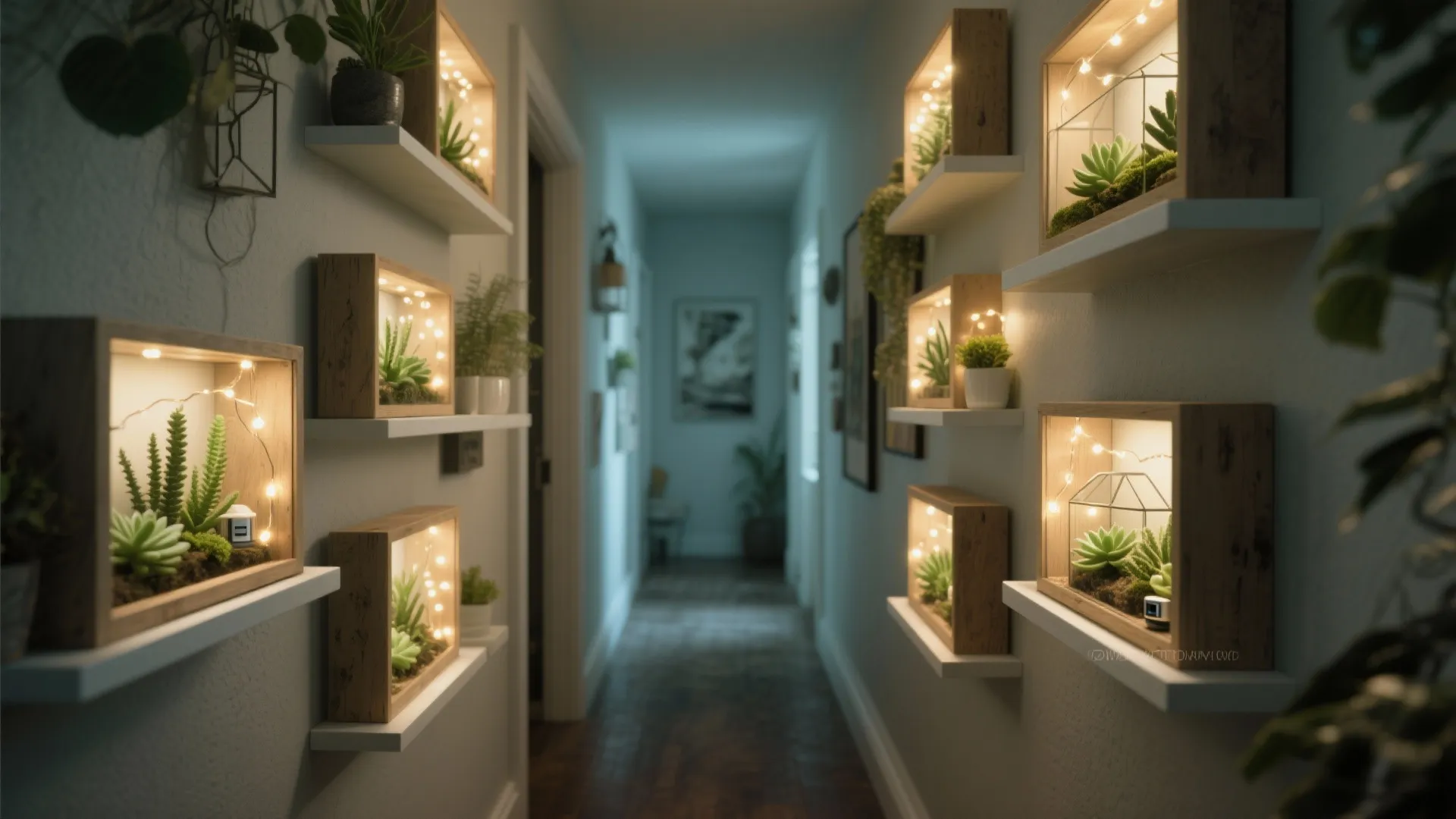 Mini Shadow Boxes and Faux Terrariums