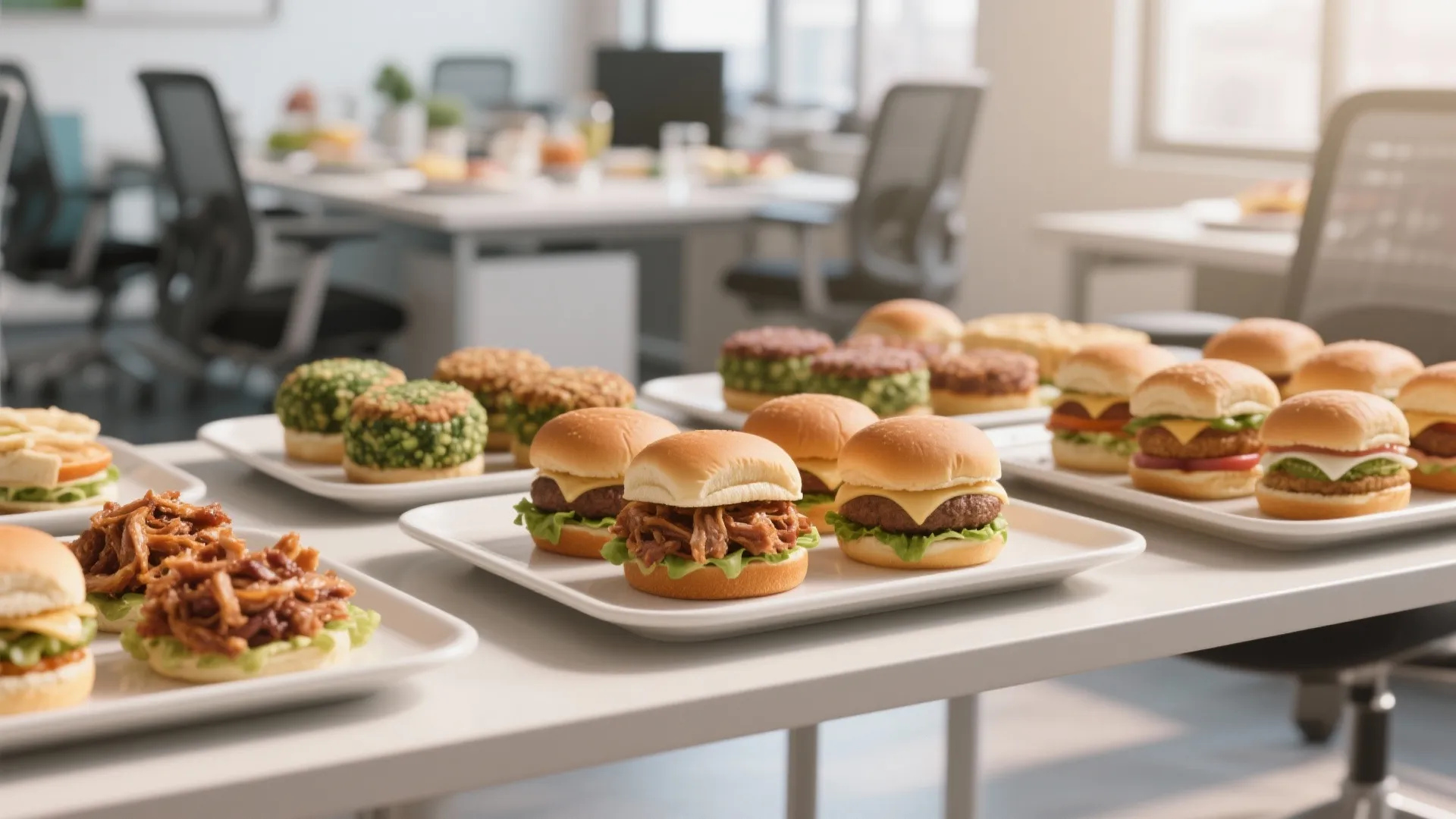 7. Mini Sliders Buffet