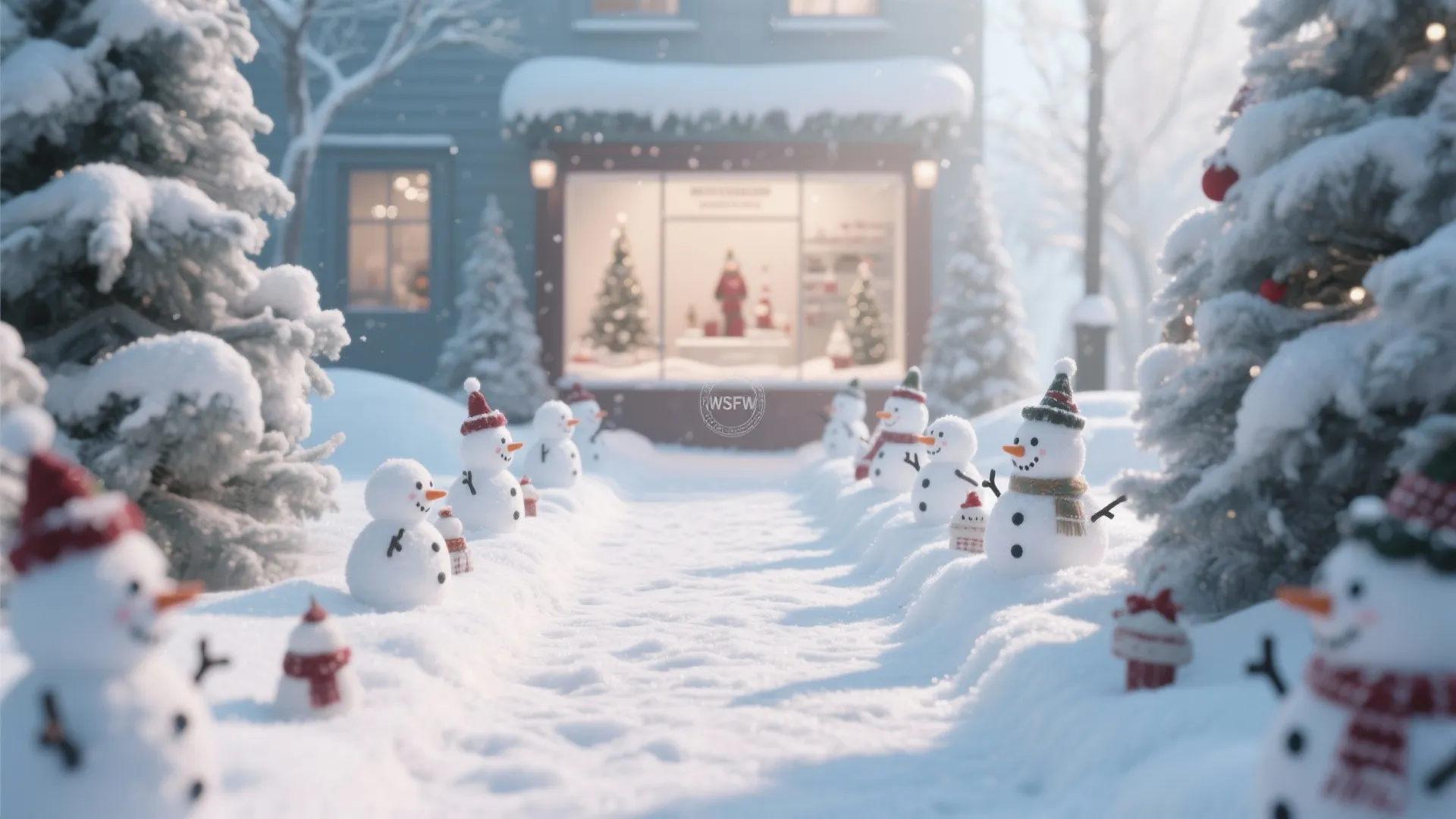 Idea 8: Pathway of Mini Snowmen