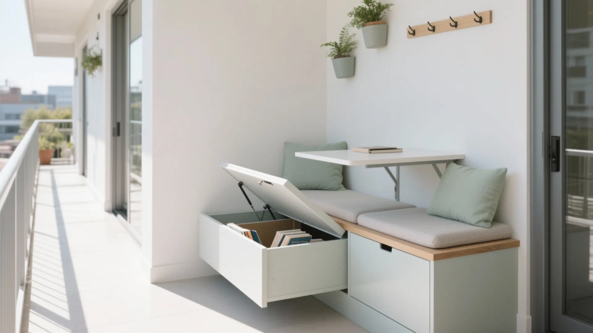 Minimalist Balcony Storage That Doesn’t Eat Space