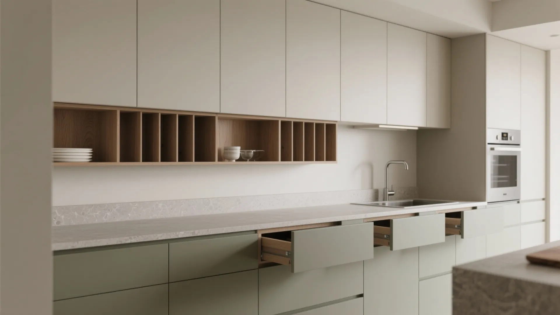 Minimalist kitchen storage