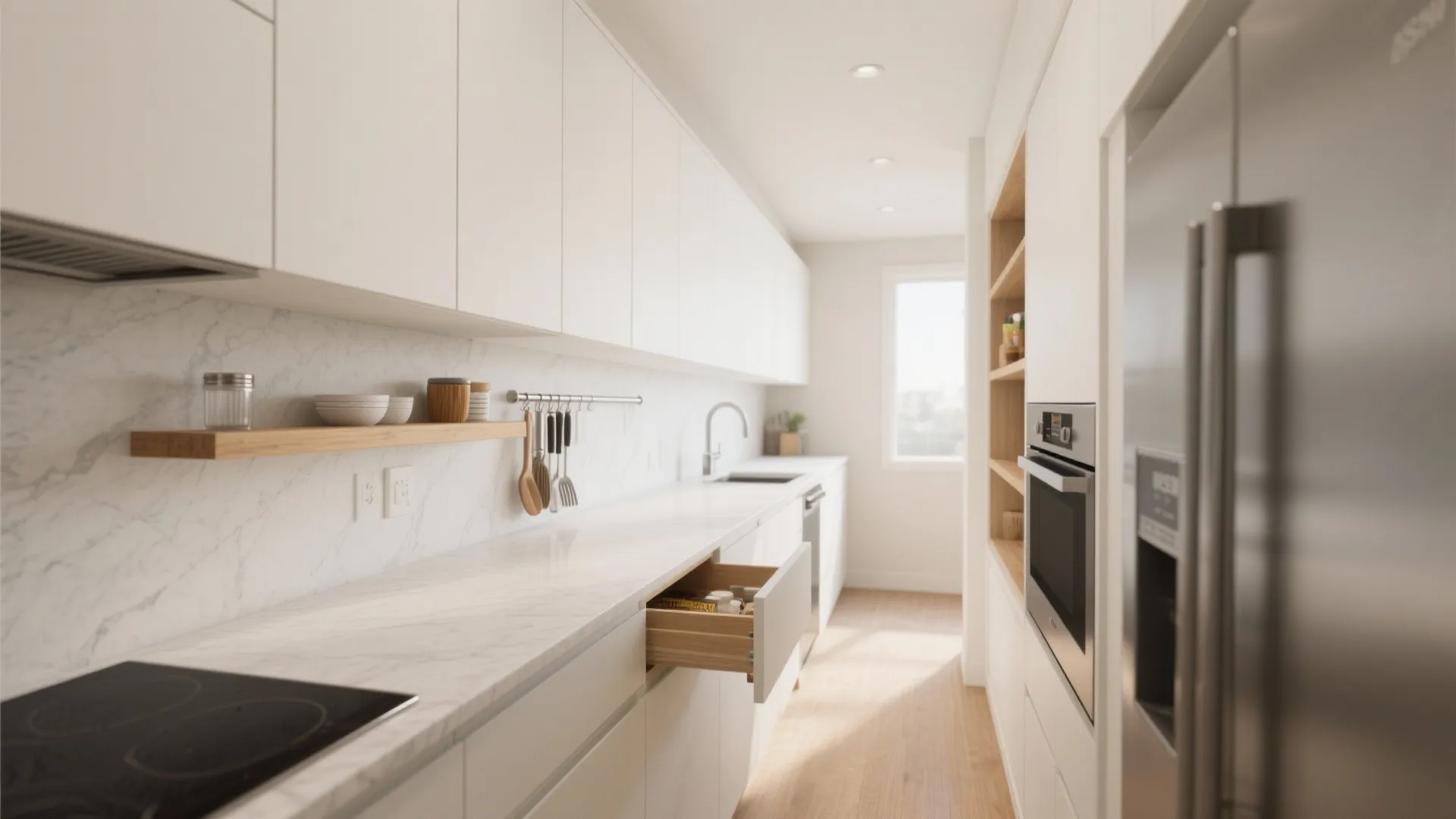 Minimalist Small-Kitchen Storage