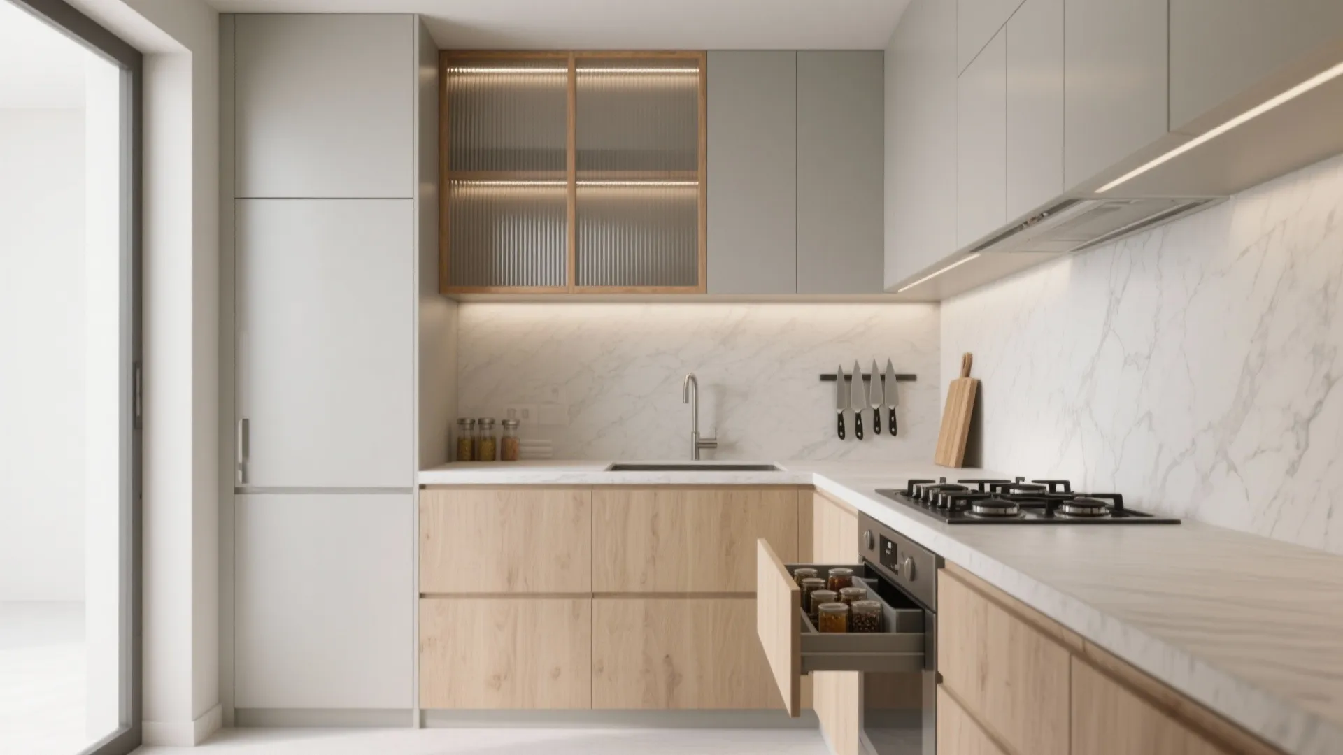 Minimalist Kitchen Storage That Actually Feels Bigger