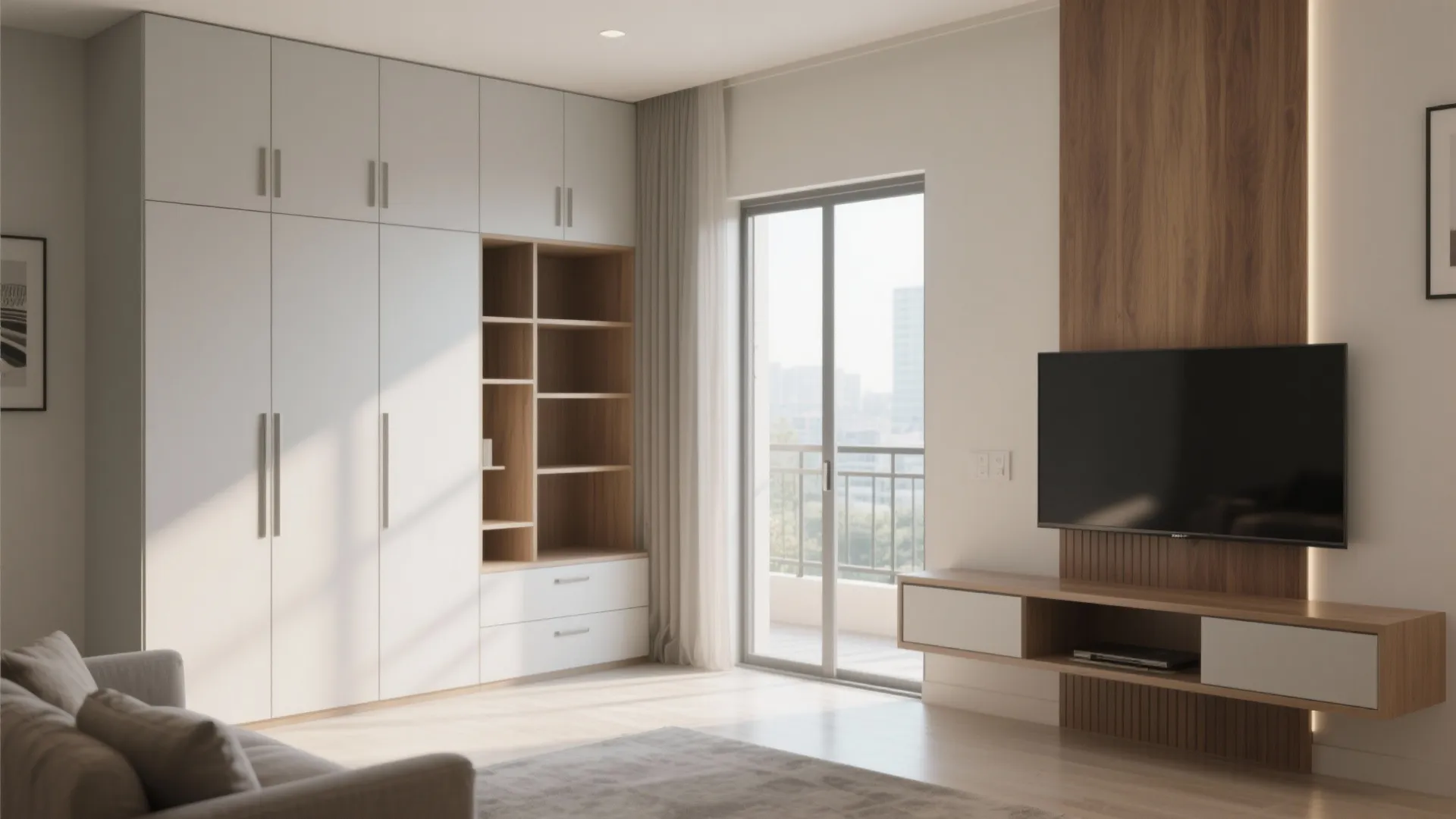 Minimalist storage with clean lines