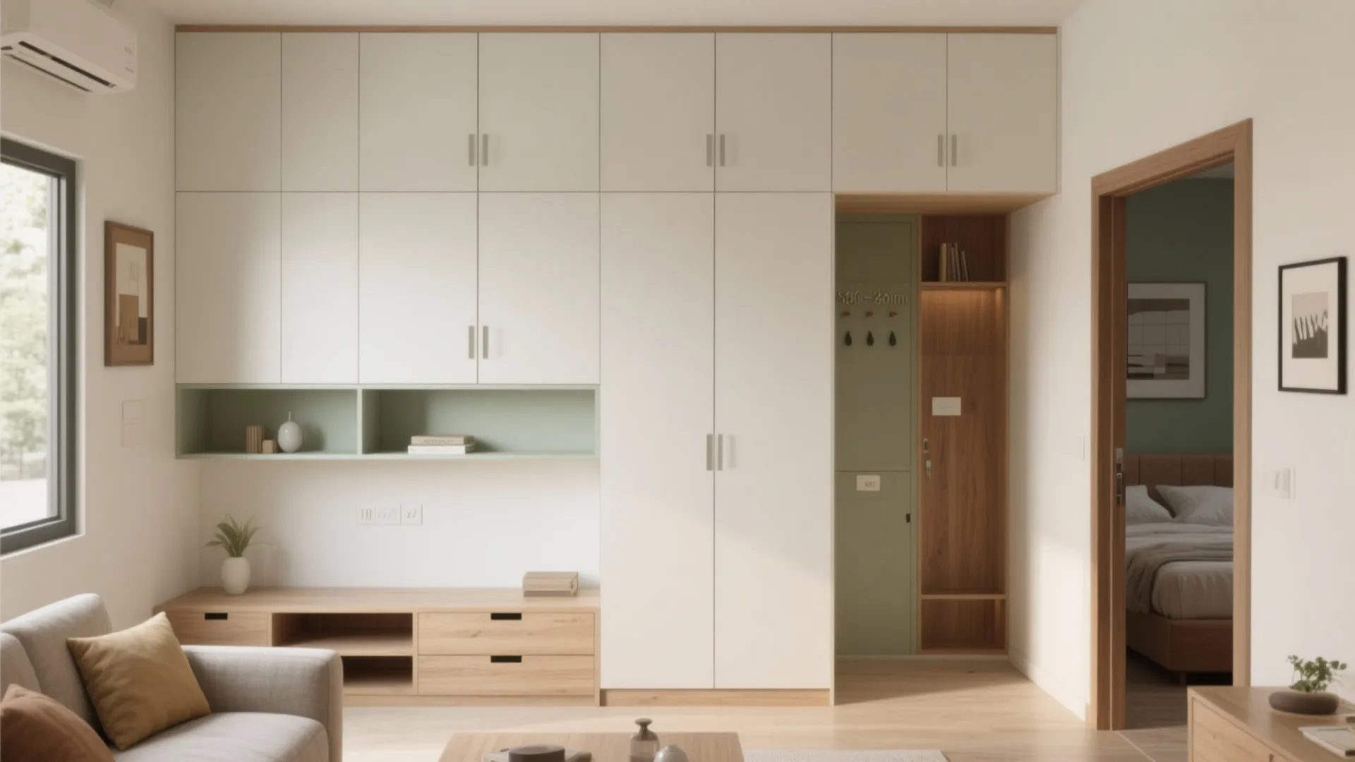 Minimalist storage that actually fits a 2 BHK life