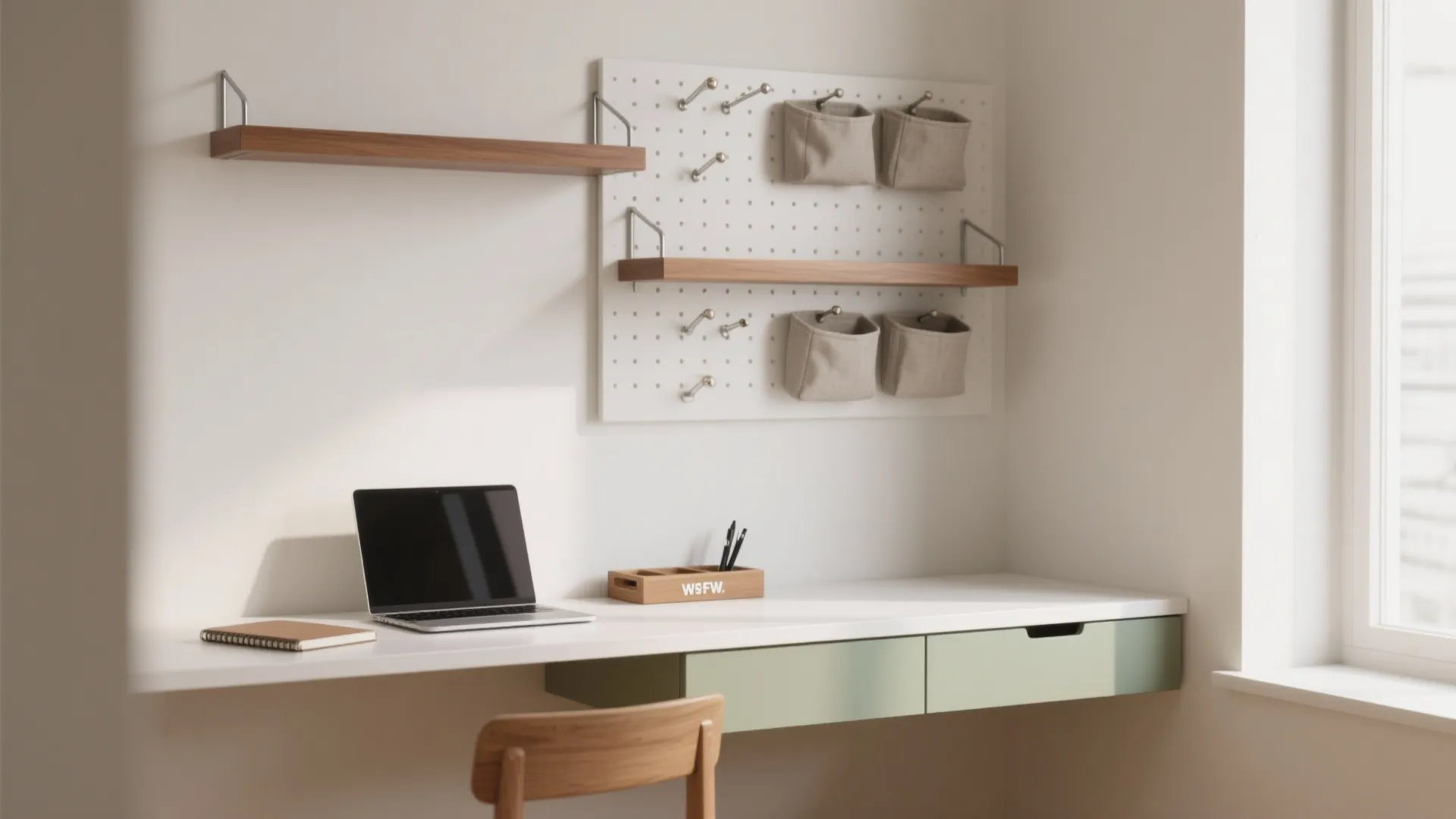 Minimalist study storage that actually fits student life