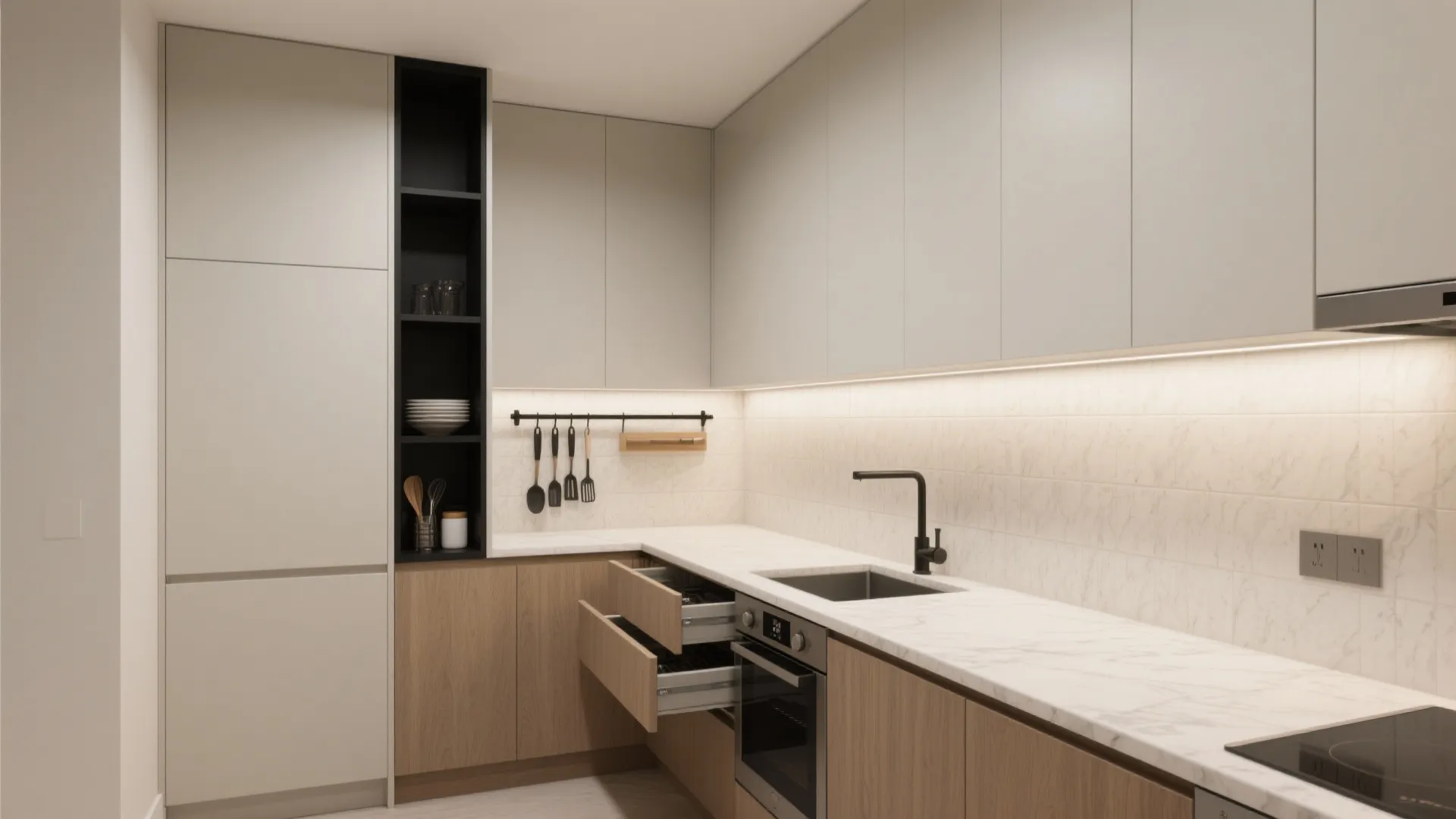 Minimalist Kitchen Storage That Works