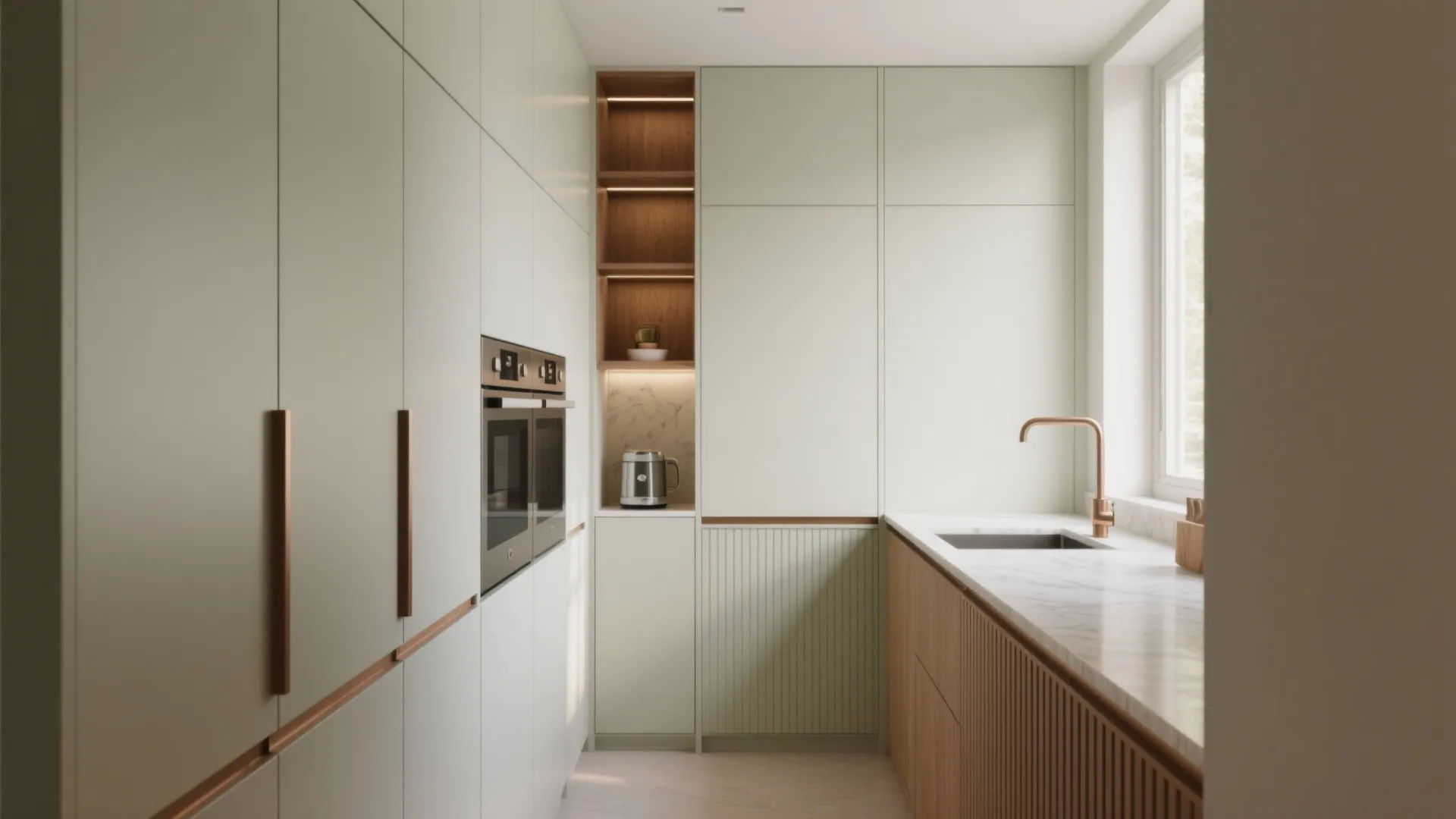 Minimalist Kitchen Storage With A Luxe Twist