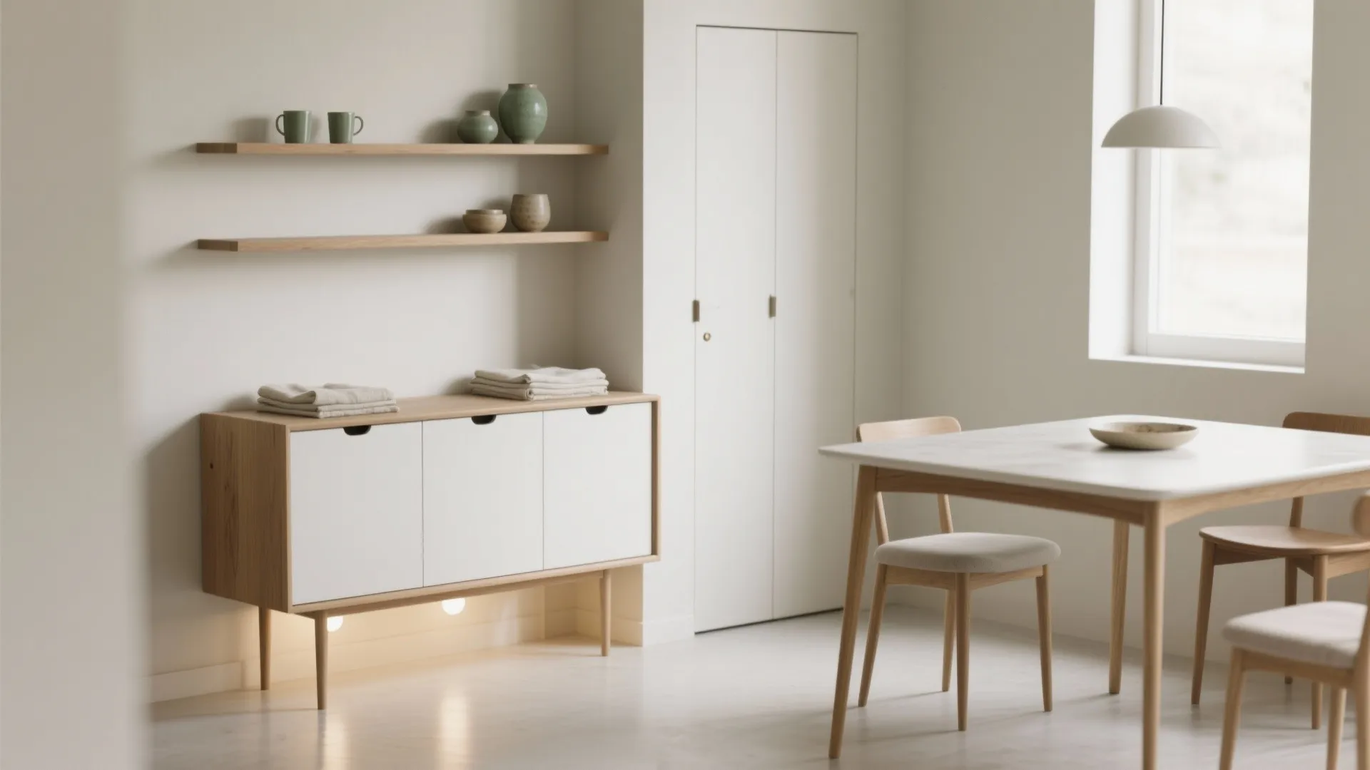 Minimalist Dining Storage That Blends In